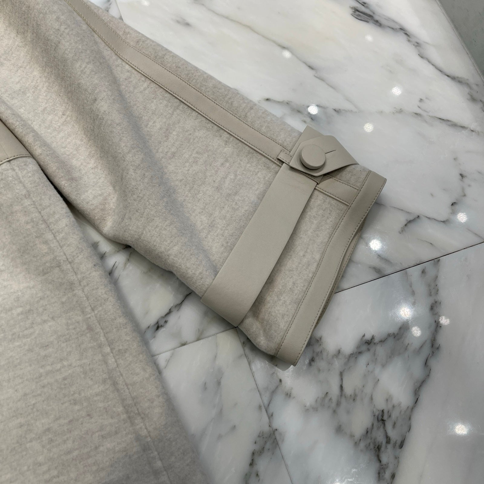 FENDI Fox Fur Cashmere Long Coat FF9208 SW18 Size 46 フェンディ フォックスファーカシミアロングコート サイズ46