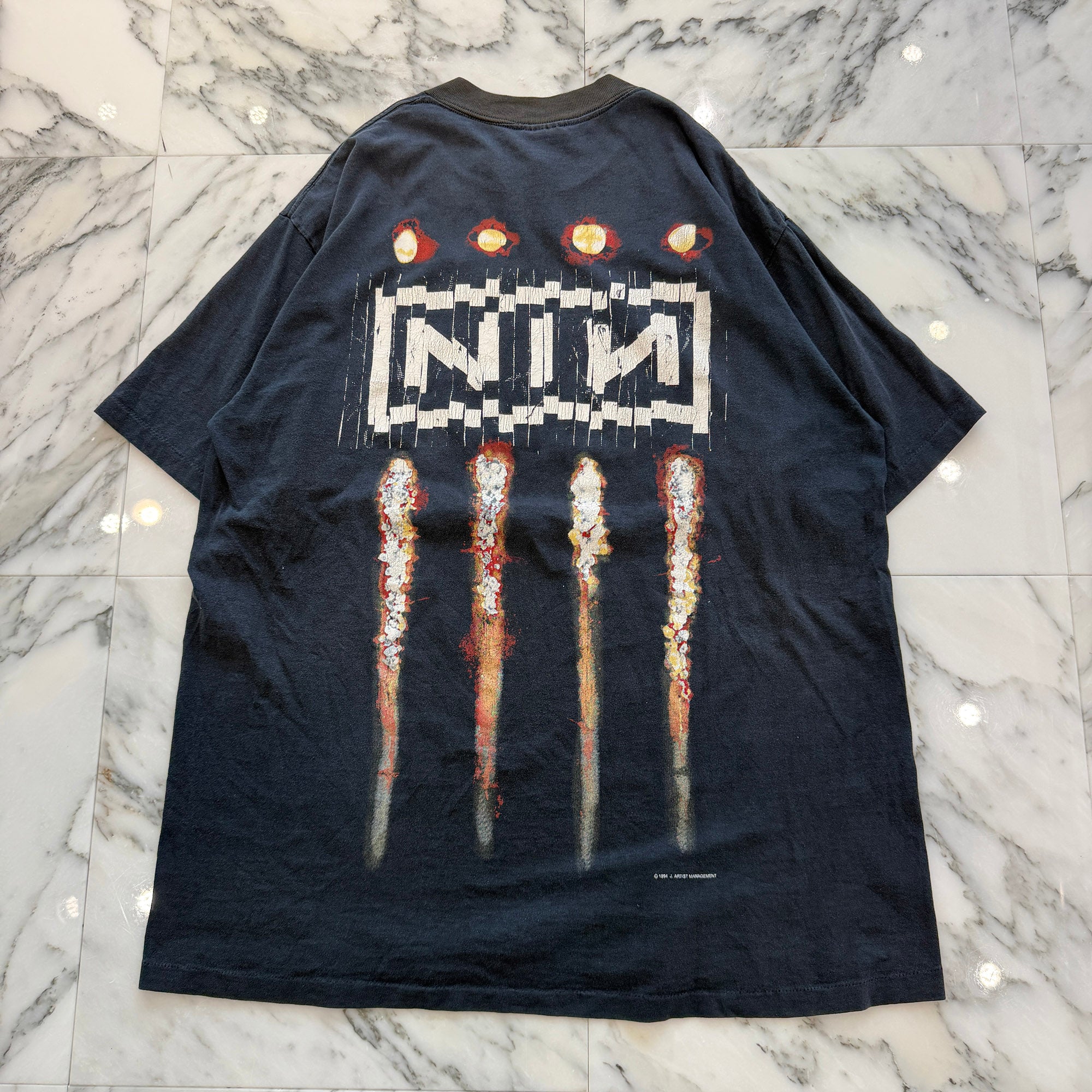 Vintage 90's NINE INCH NAILS "The Downward Spiral" All Sport S/S Tee Size XL ヴィンテージ 90's ナインインチネイルズ "ザ・ダウンワード・スパイラル" オールスポーツ社製 Tシャツ サイズXL