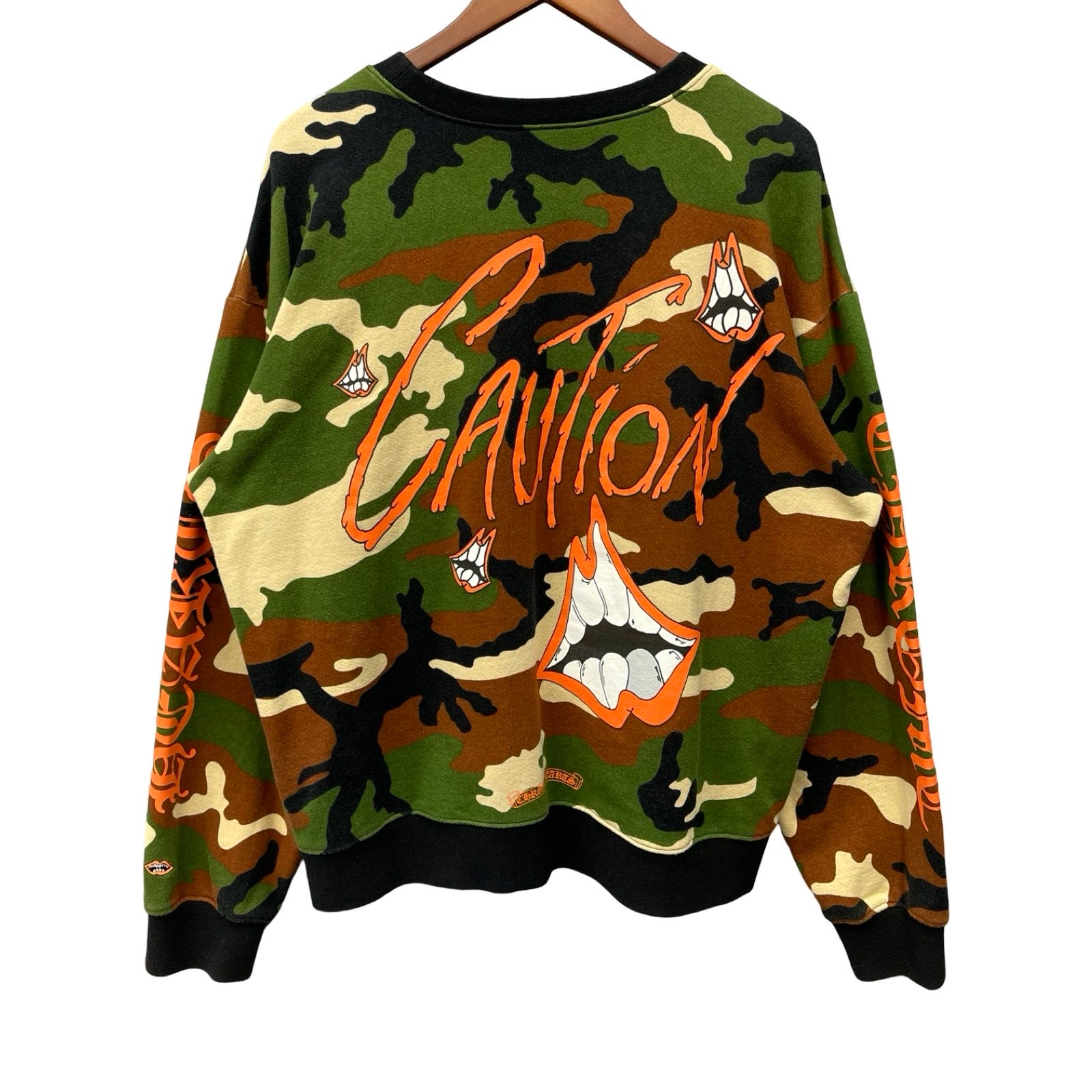 CHROME HEARTS×MATTY BOY 2022SS PPO CAUTION SWTSHRT Size XL