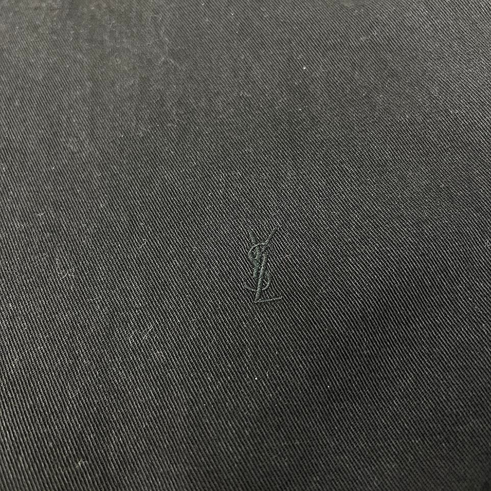 SAINT LAURENT PARIS 2025SS Logo Embroidery Vintage Denim Shirt 800328 Y32XA Size S サンローランパリ ロゴ刺繍 ヴィンテージ デニムシャツ サイズS