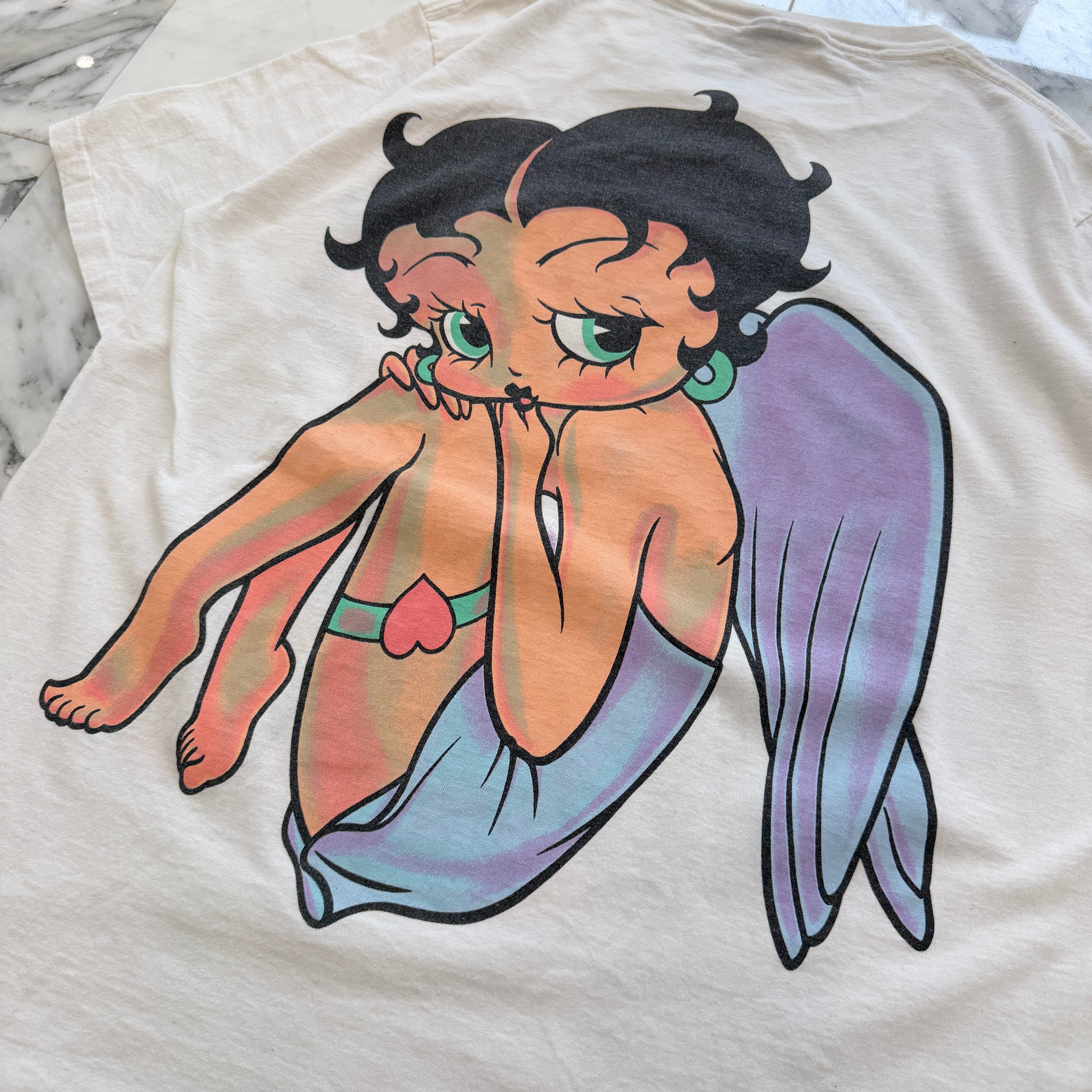 Vintage 90's Betty Boop " Angel " Double Side Print Changes S/S Tee Size XL ヴィンテージ 90's ベティ・ブープ "エンジェル" ダブルサイドプリント チェンジズ社製 Tシャツ サイズXL