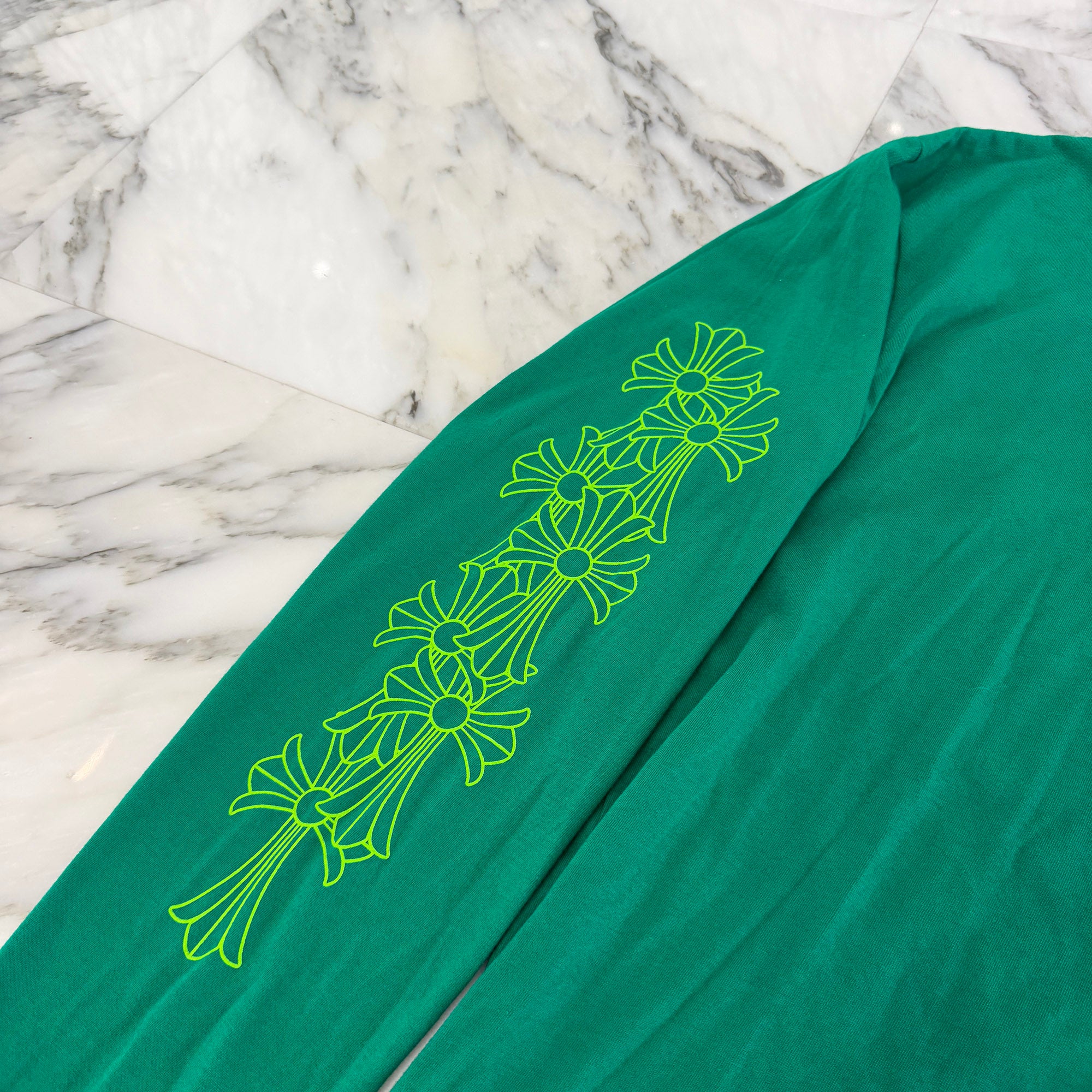 CHROME HEARTS Cemetery Cross Print Long Sleeve Tee Size S クロムハーツ セメタリークロスプリント ロングスリーブTシャツ サイズS