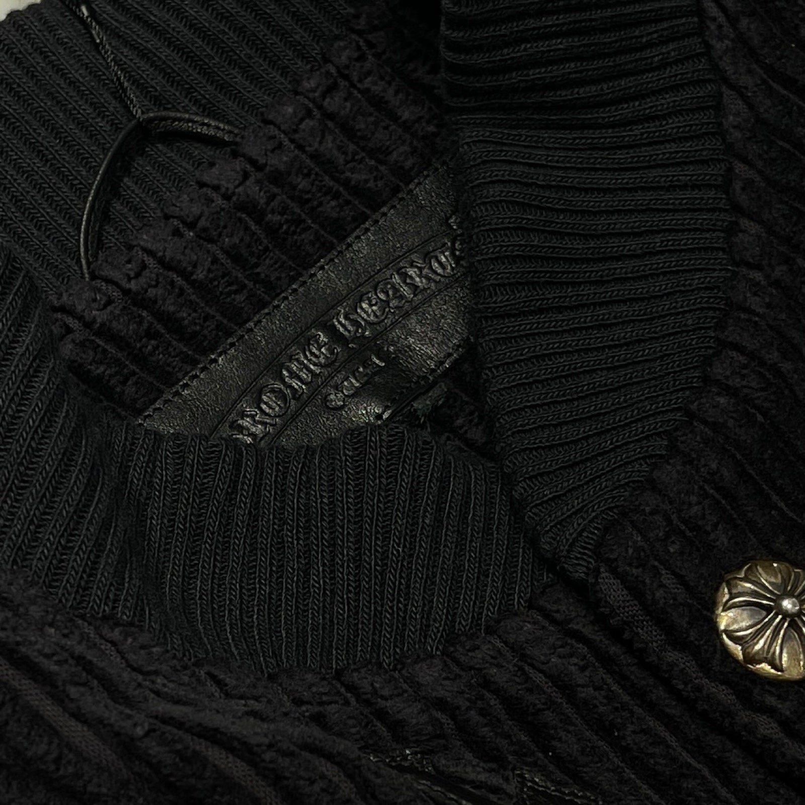 CHROME HEARTS × MATTY BOY PPO CHOMPER LETTER MAN Leather Jacket
