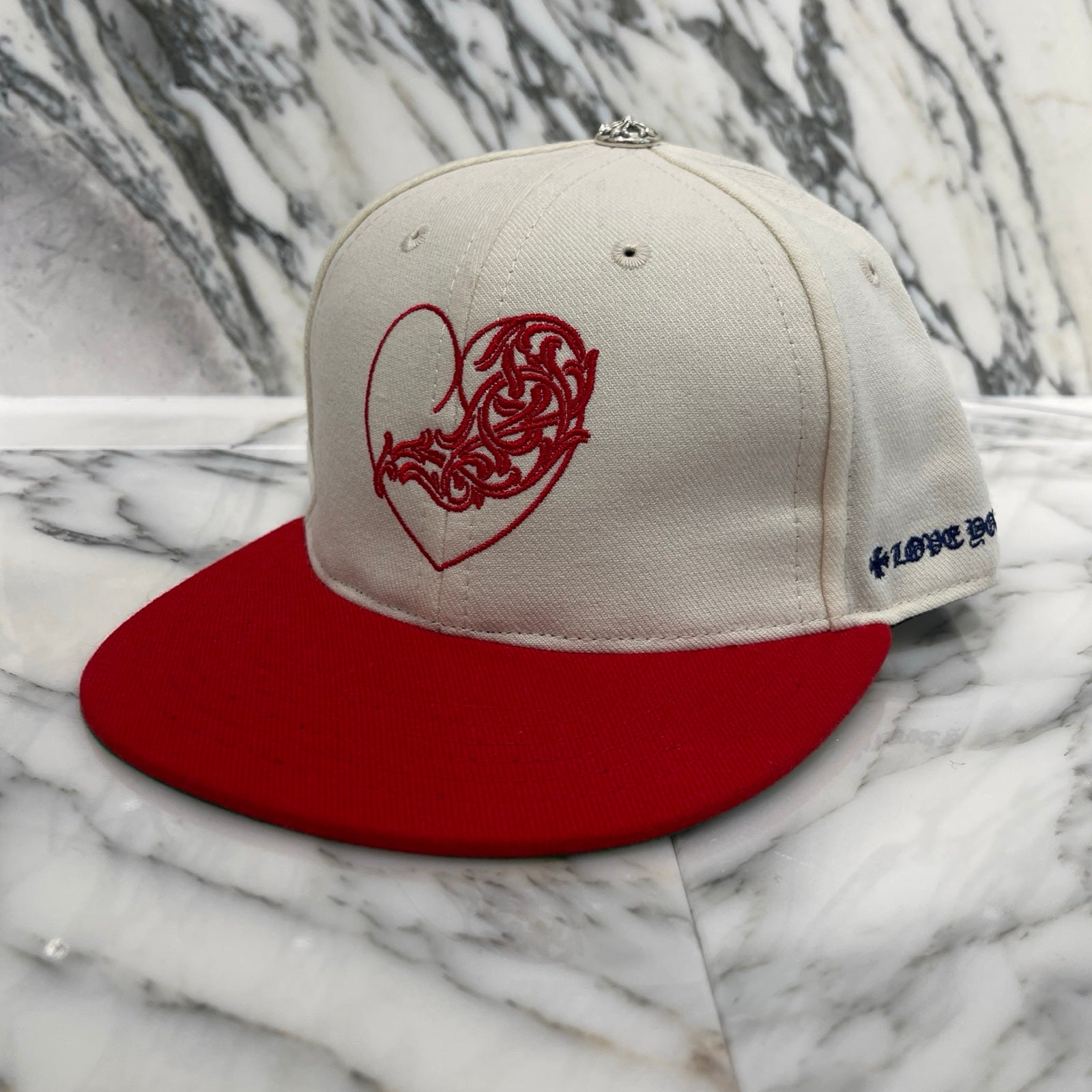 CHROME HEARTS CH Heart Embroidery "Love You" Trucker Cap Size 7 3/4（61.5cm）