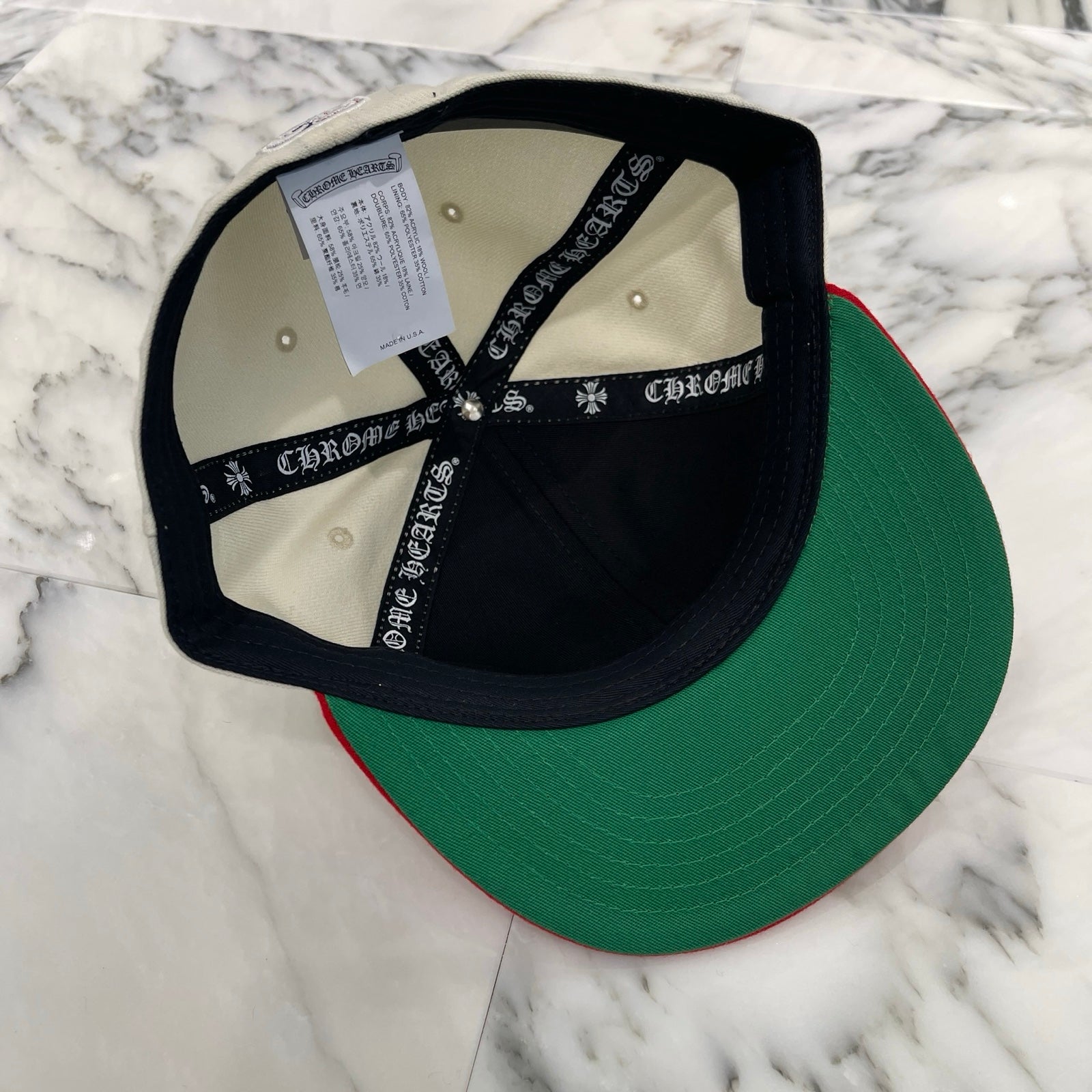 CHROME HEARTS CH Heart Embroidery "Love You" Trucker Cap Size 7 3/4（61.5cm）