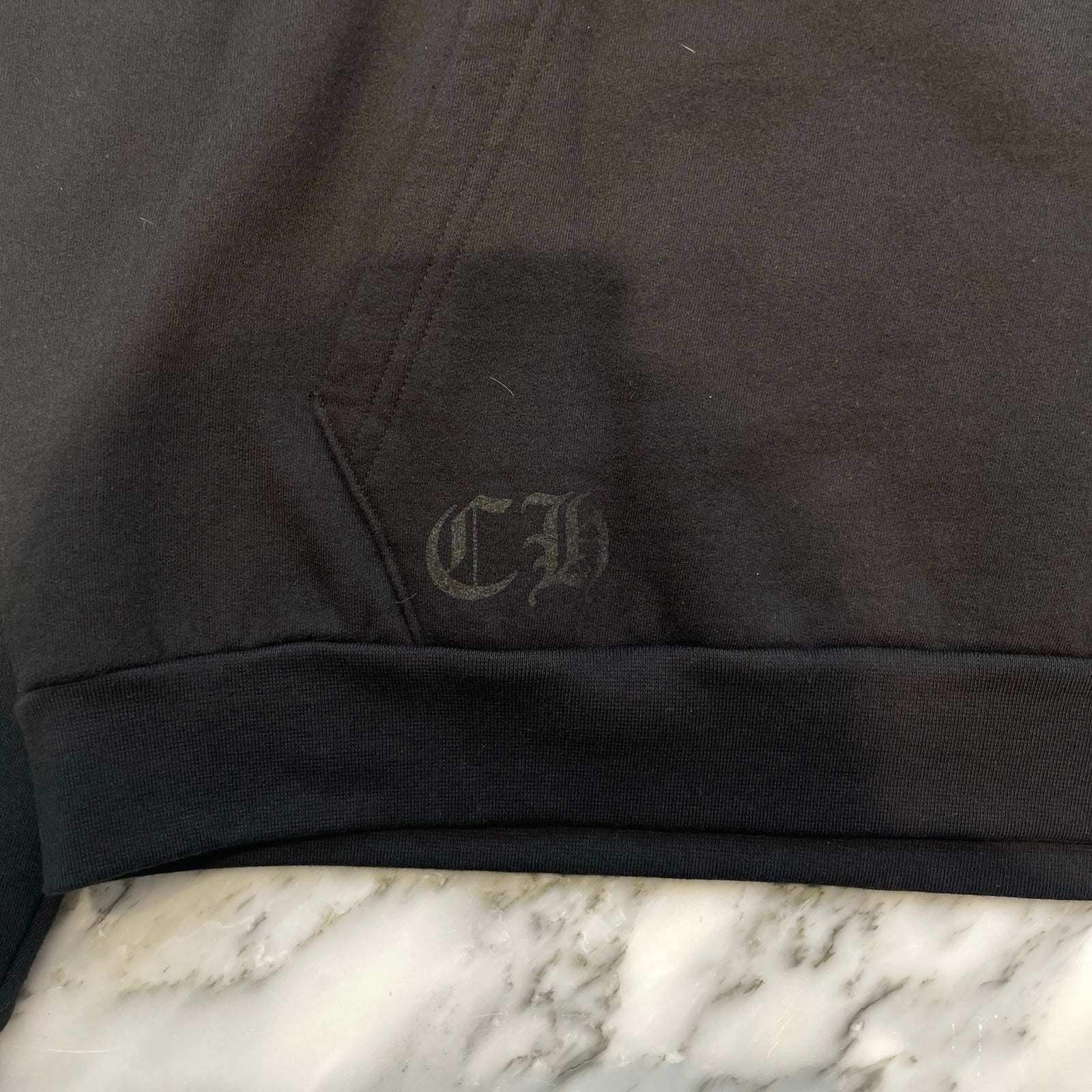 CHROME HEARTS Floral Cross Horseshoe Pullover Hoodie Size S クロムハーツ フローラルクロス ホースシュー プルオーバーフーディ サイズS