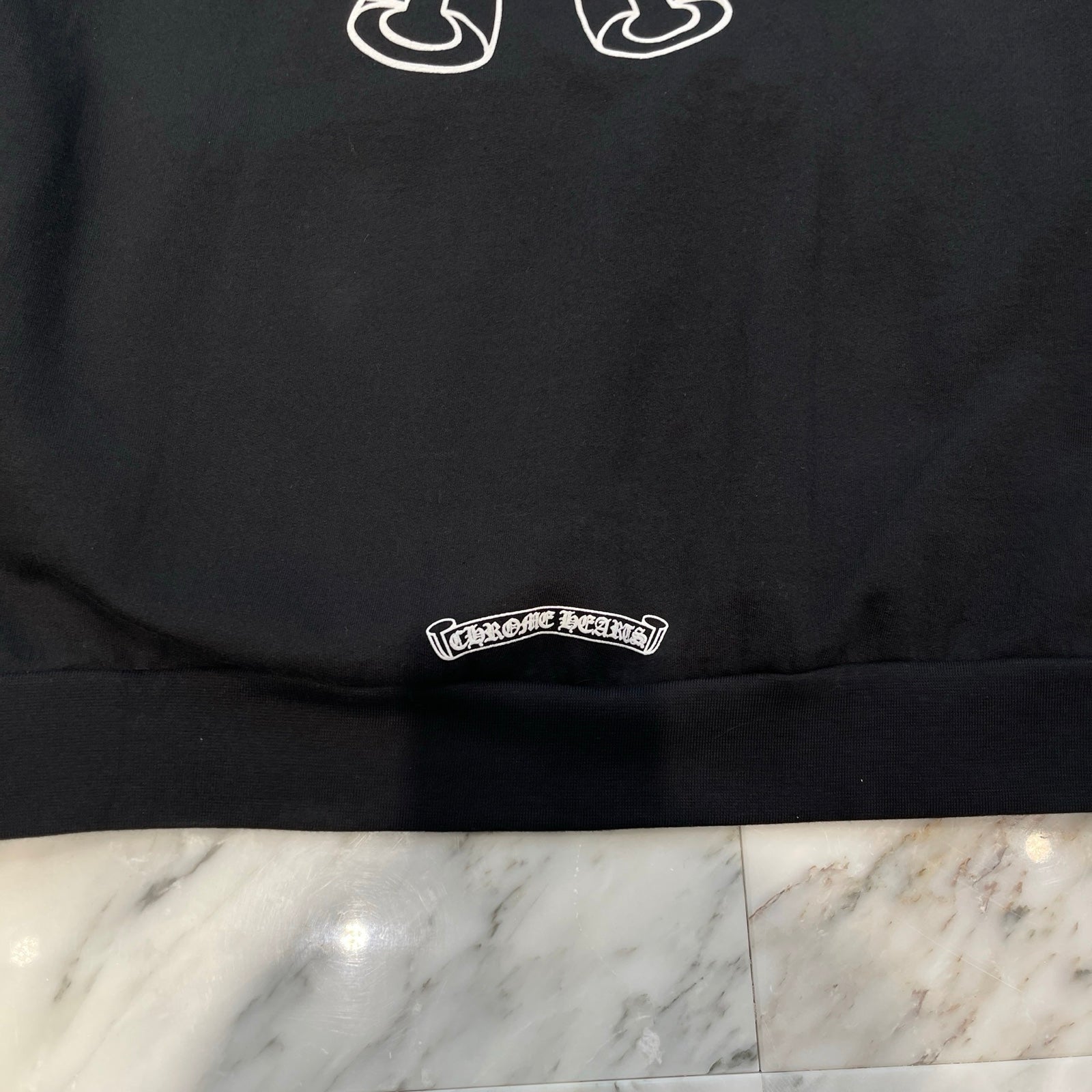 CHROME HEARTS Floral Cross Horseshoe Pullover Hoodie Size S クロムハーツ フローラルクロス ホースシュー プルオーバーフーディ サイズS