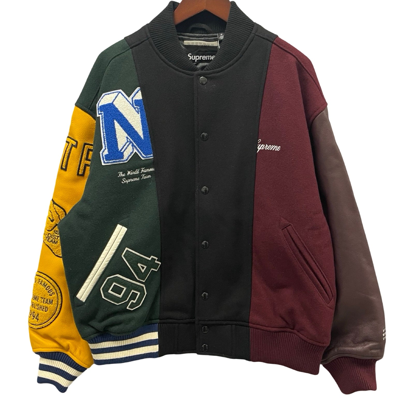 Supreme×MM6 Maison Margiela 2024SS Split Varsity Jacket Size M