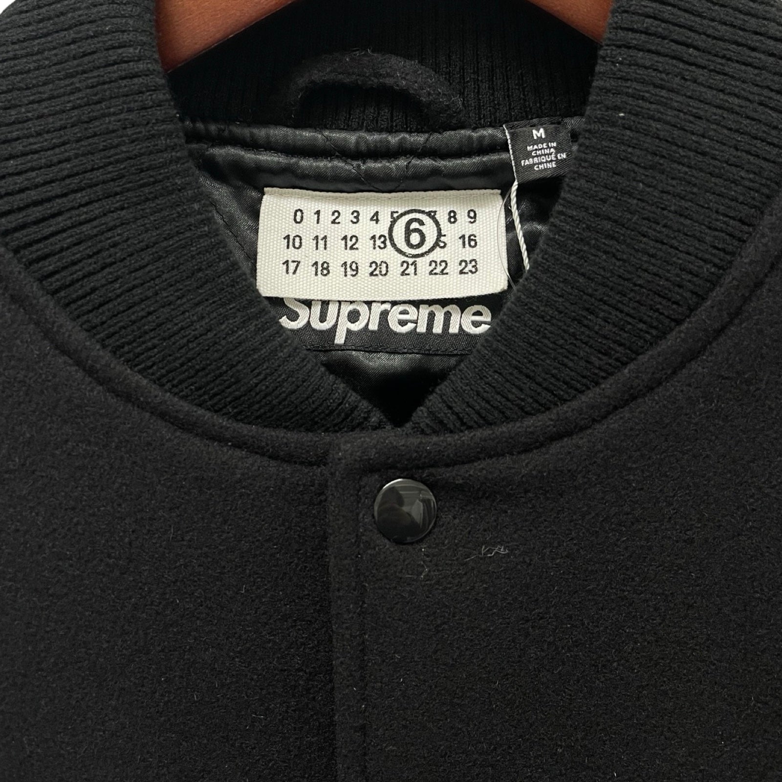 Supreme×MM6 Maison Margiela 2024SS Split Varsity Jacket Size M