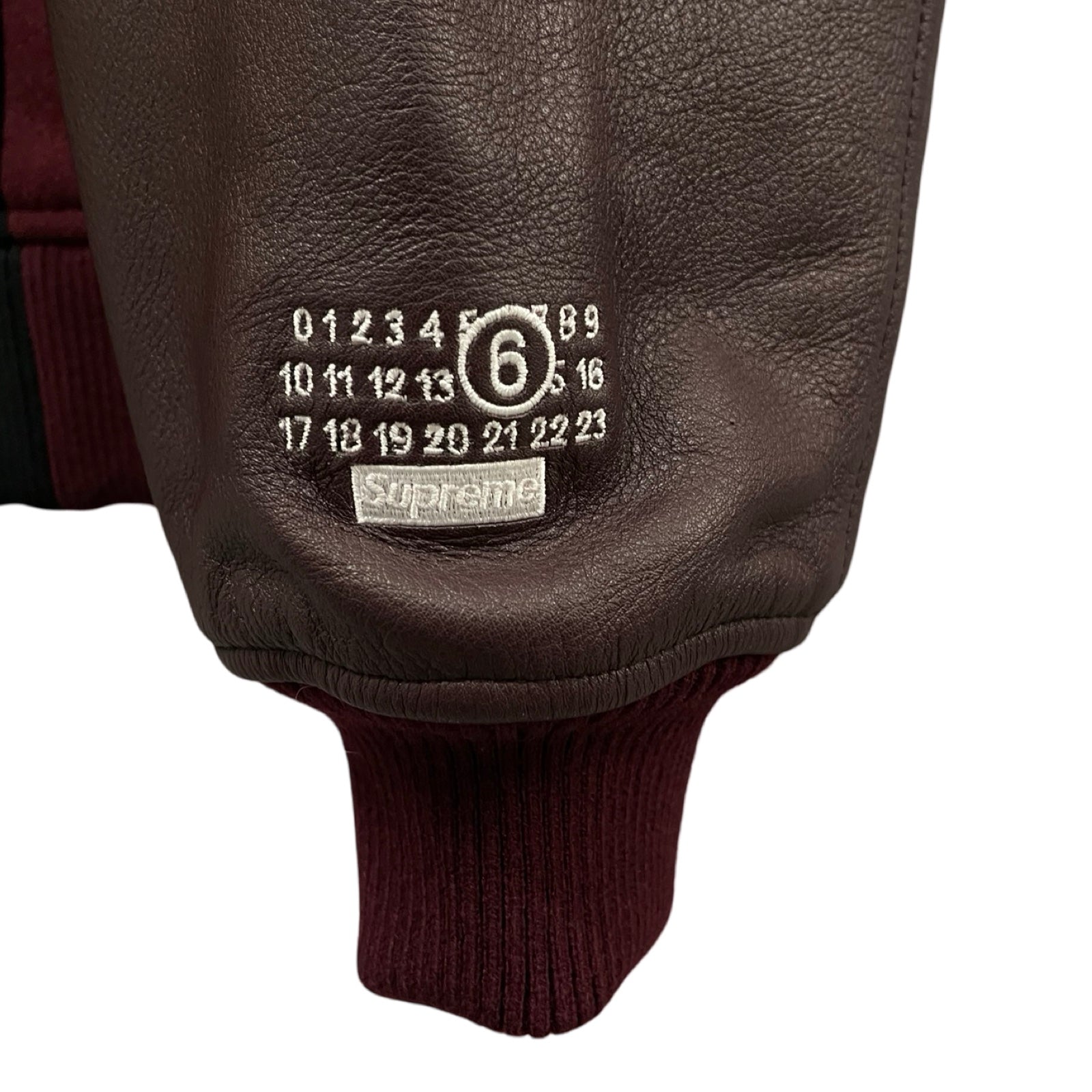 【2024SS】Supreme MM6 Split Varsity Jacket Supreme MM6 Maison Margiela Split Varsity Jacket Multicolor