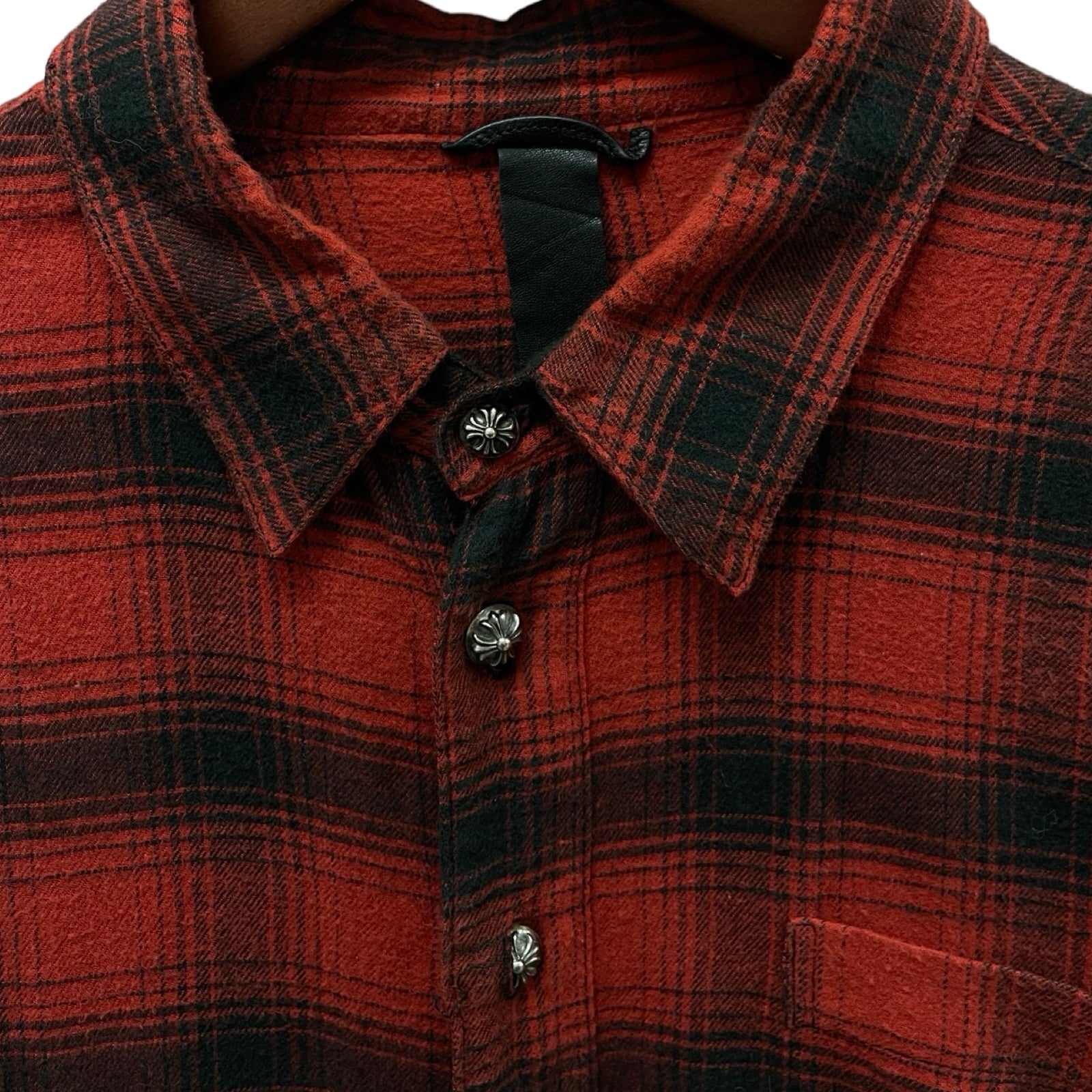 CHROME HEARTS Loose Ends Check Shirt Size M