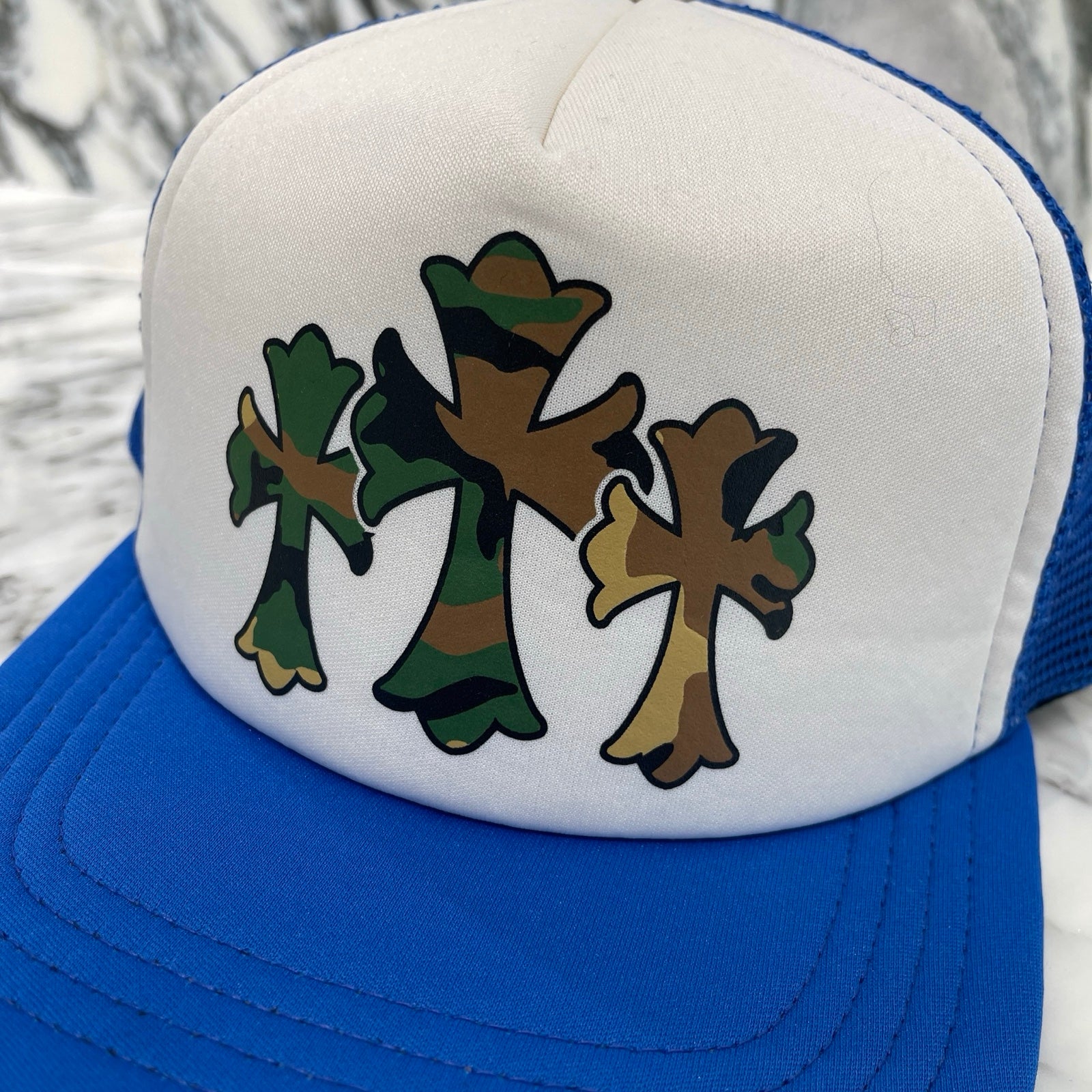 CHROME HEARTS Camo Cemetery Cross Tracker Cap Size ONESIZE（53-60）クロムハーツ カモ セメタリークロス トラッカーキャップ