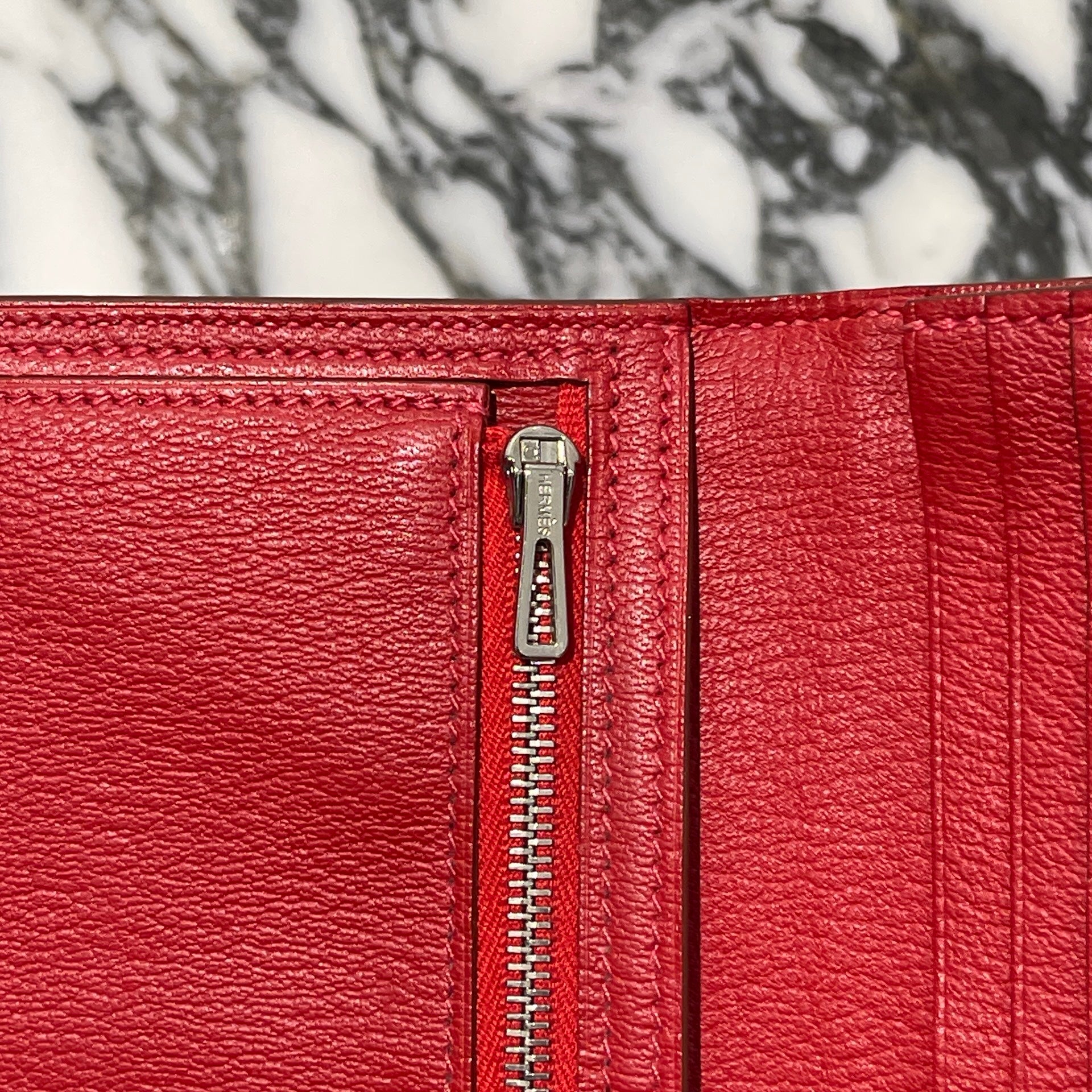 HERMES Bearn Classic Wallet Alligator "Blaze" P刻印 エルメス ベアンクラシック  アリゲーター ”ブレイズ" 長財布