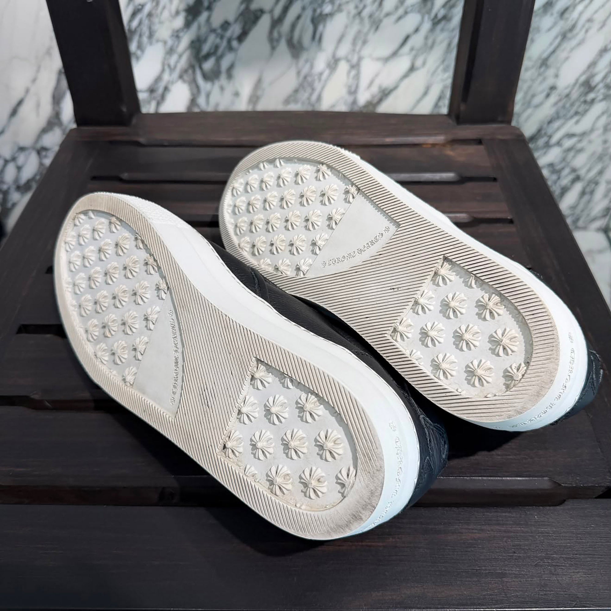 CHROME HEARTS CH Plus Leather Patch Dagger Slip On Size 41(約26.0cm 〜 26.5cm) クロムハーツ CHプラス レザーパッチ ダガー スリッポン サイズ41(約26.0cm 〜 26.5cm)