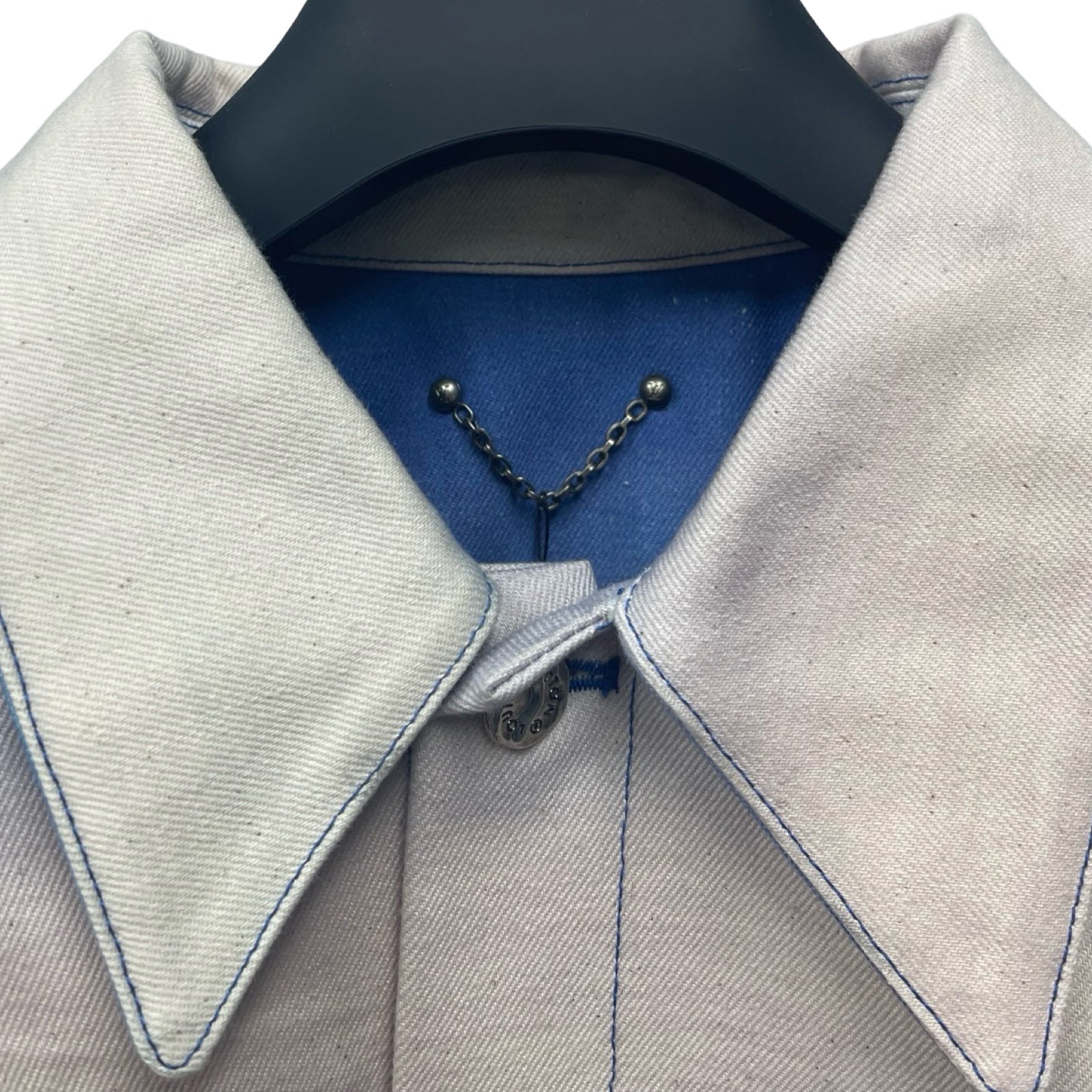 LOUIS VUITTON 2022SS Landscape Denim Jacket 1A9T13 Size 50