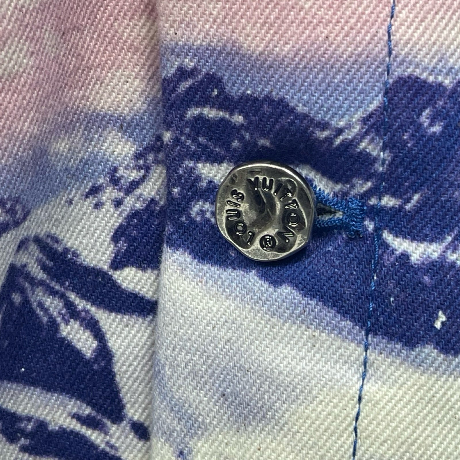 LOUIS VUITTON 2022SS Landscape Denim Jacket 1A9T13 Size 50