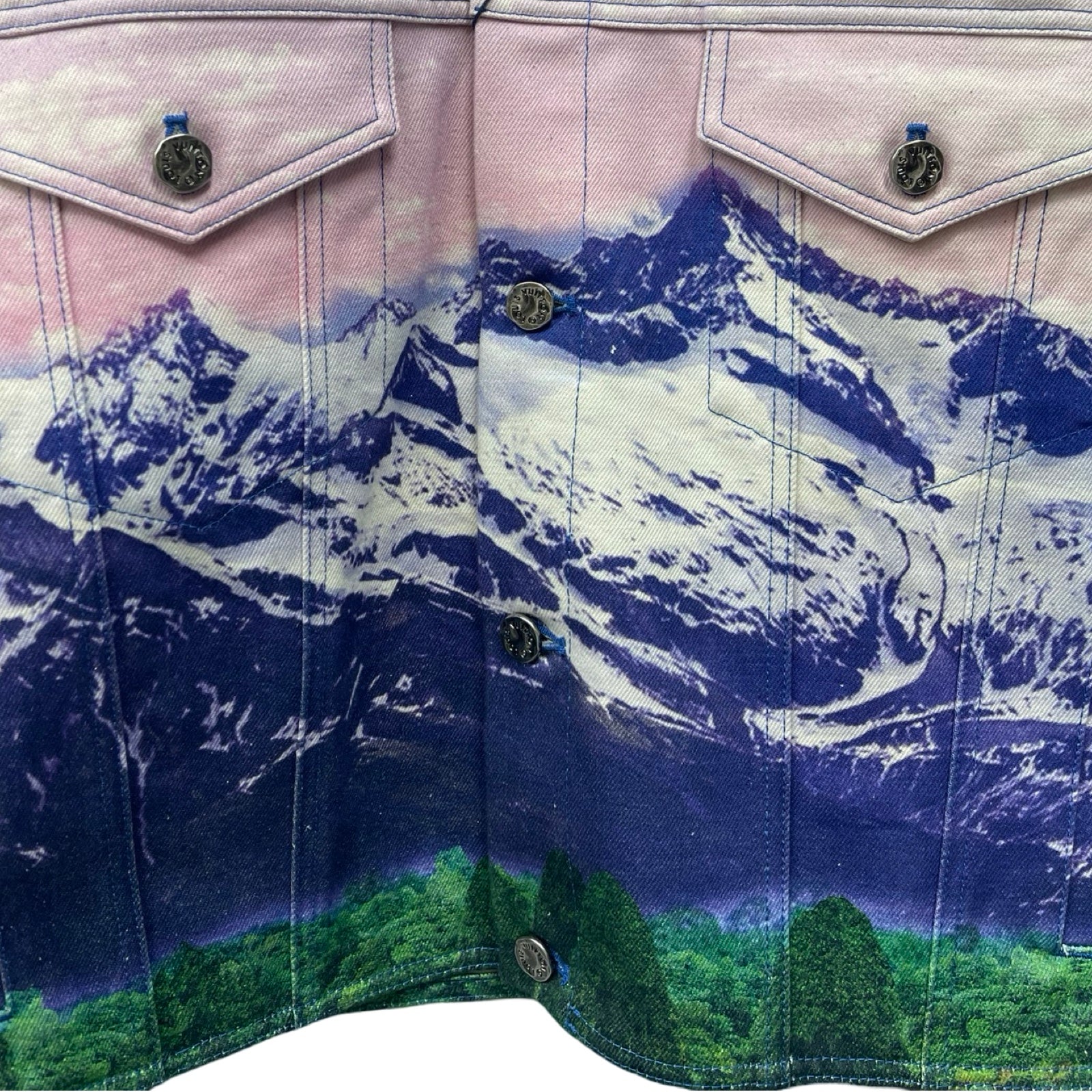 LOUIS VUITTON 2022SS Landscape Denim Jacket 1A9T13 Size 50