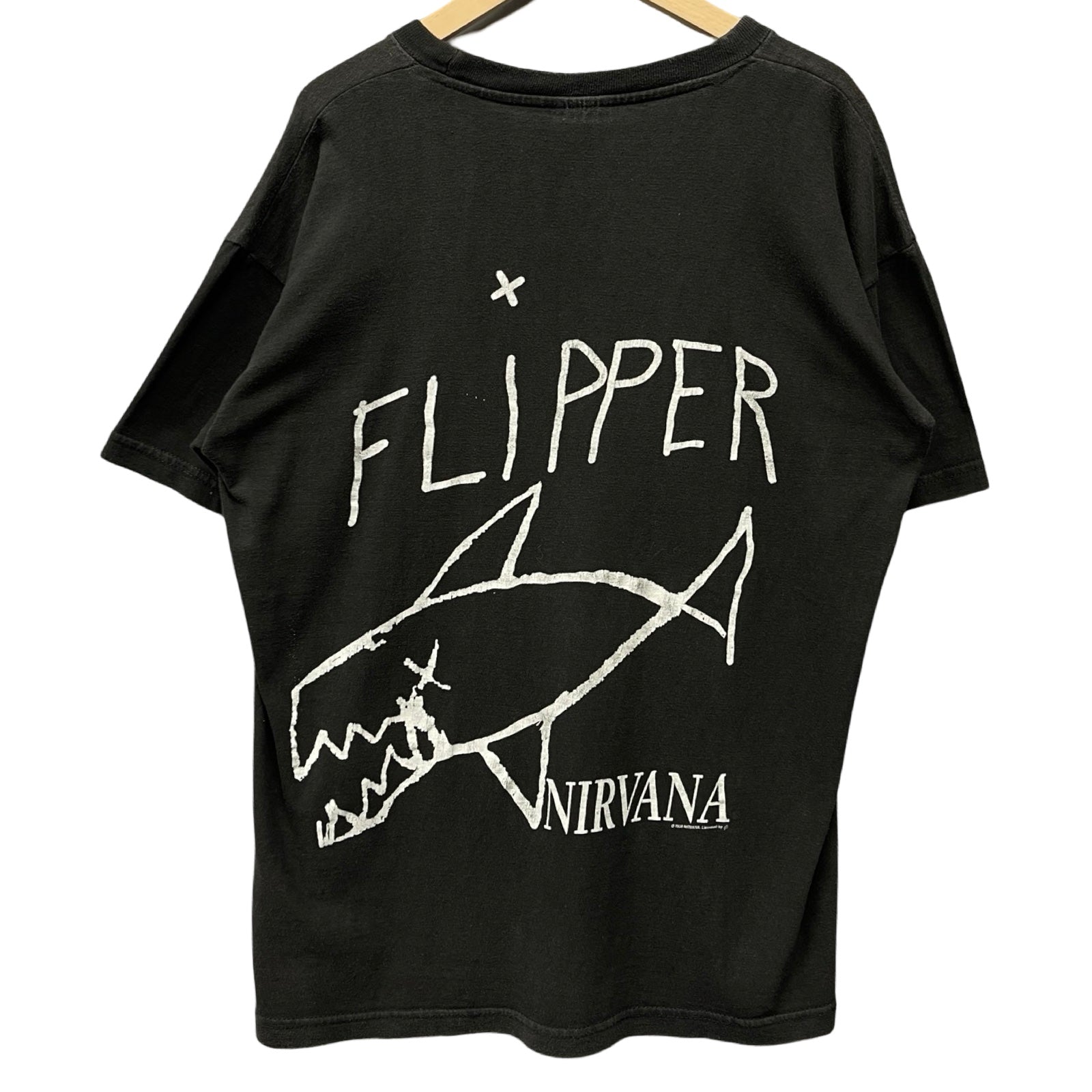 Vintage 90's Nirvana Flipper Grunge Vtg Euro Bootleg Kurt S/S Tee