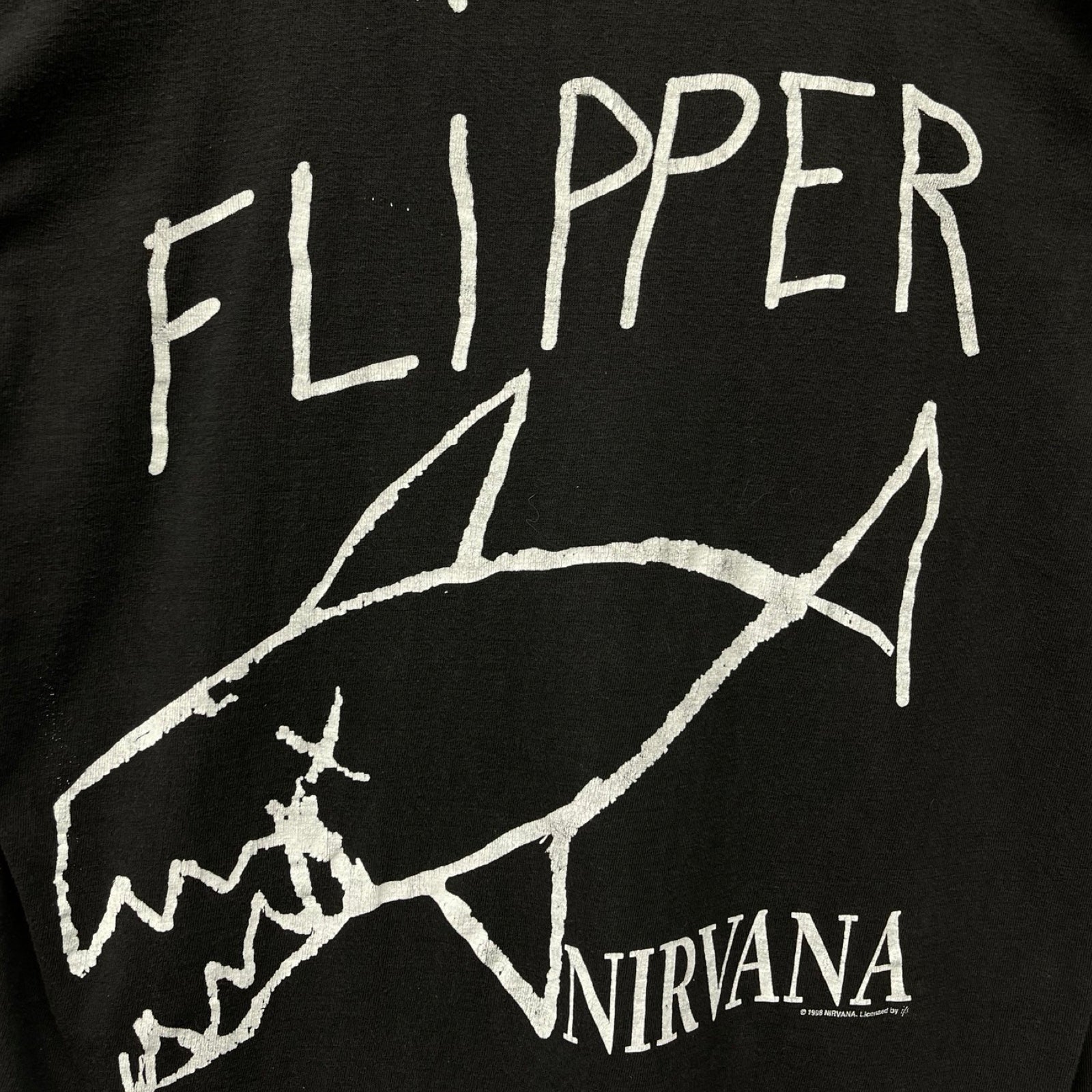 Vintage 90's Nirvana Flipper Grunge Vtg Euro Bootleg Kurt S/S Tee