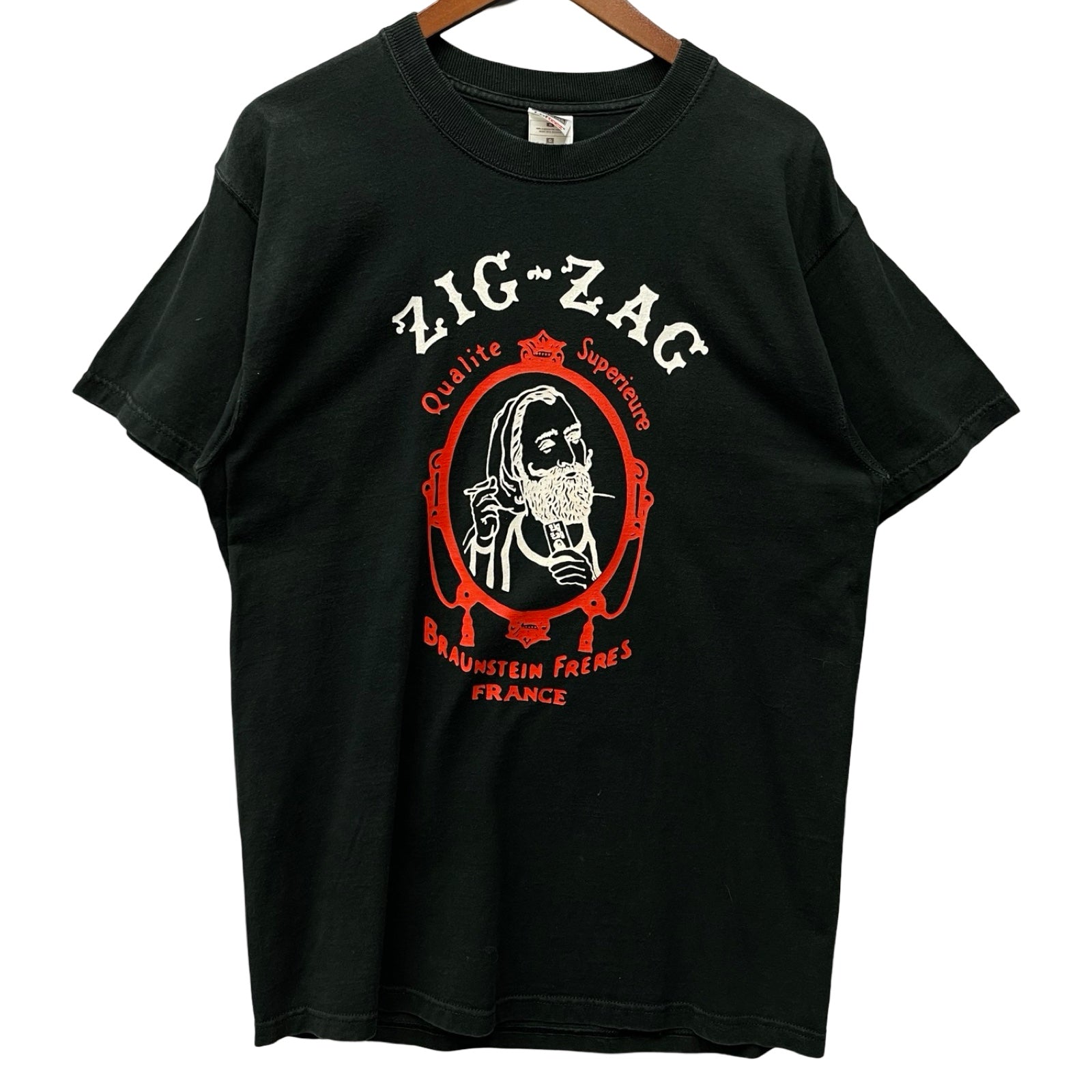 Vintage 90's ZIG-ZAG BRAUNSTEIN FRERES S/S Tee Size L