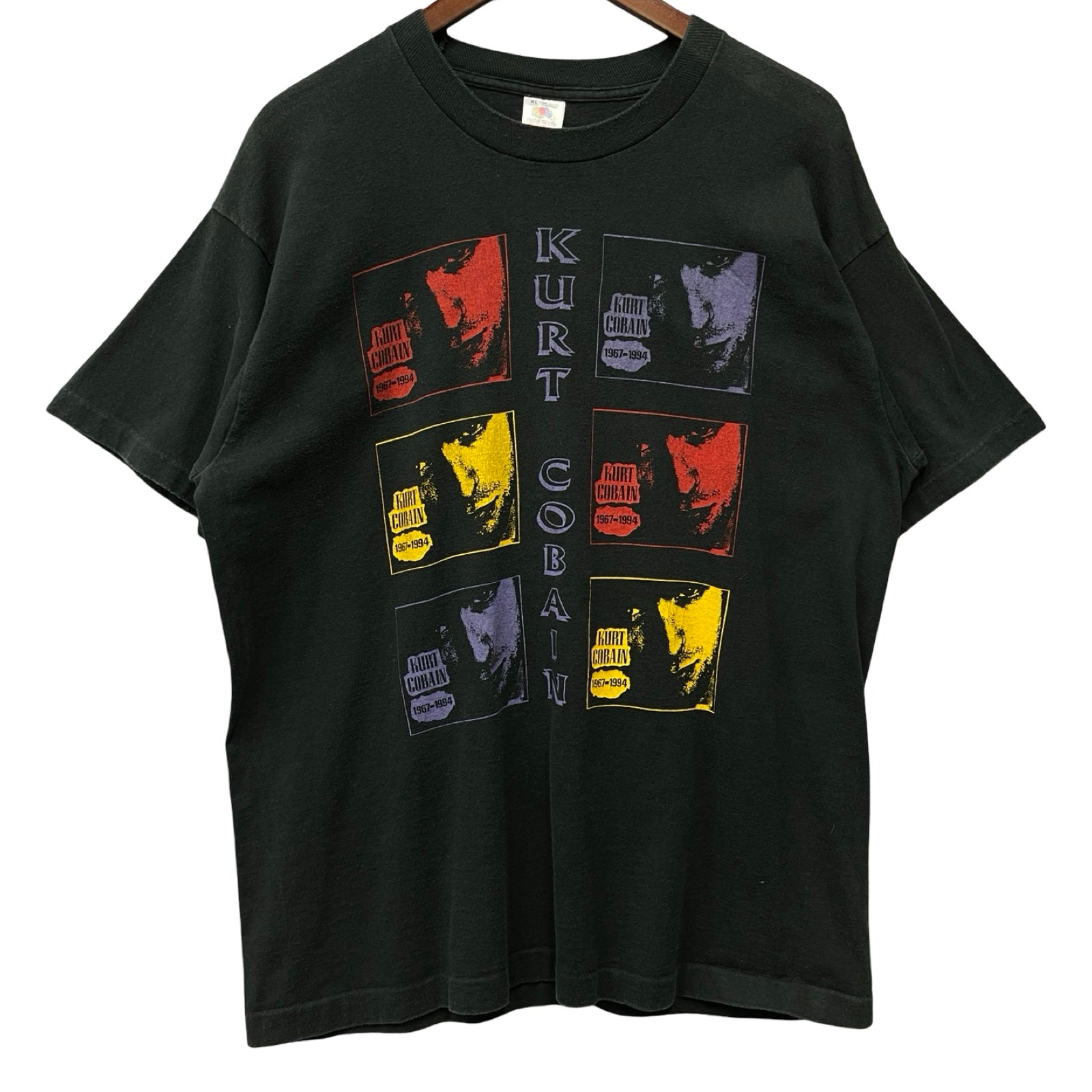 Vintage 90's Nirvana 1994 Kurt Cobain Memorial S/S Tee Size XL