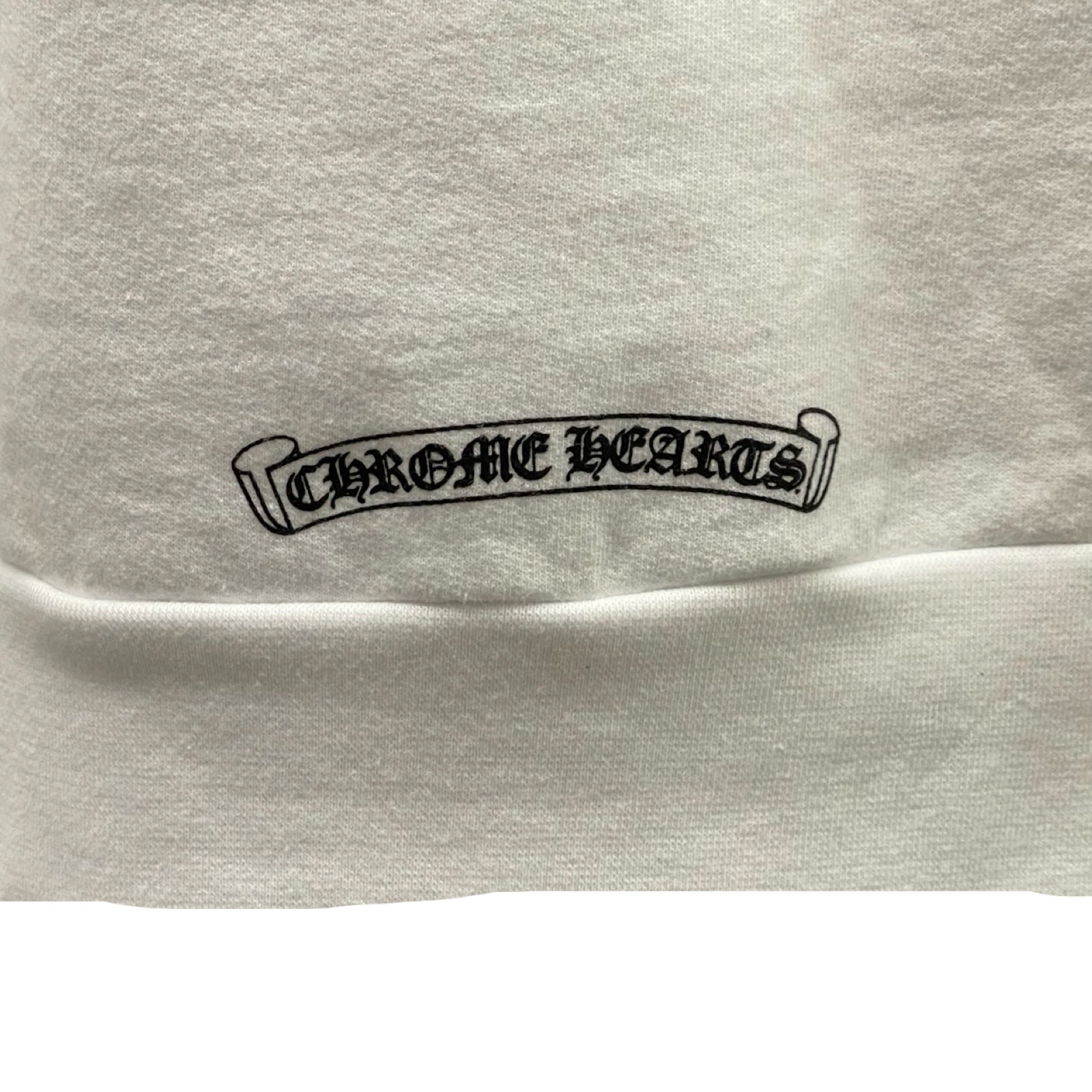 CHROME HEARTS Neck Logo Crewneck Sweatshirt Size L