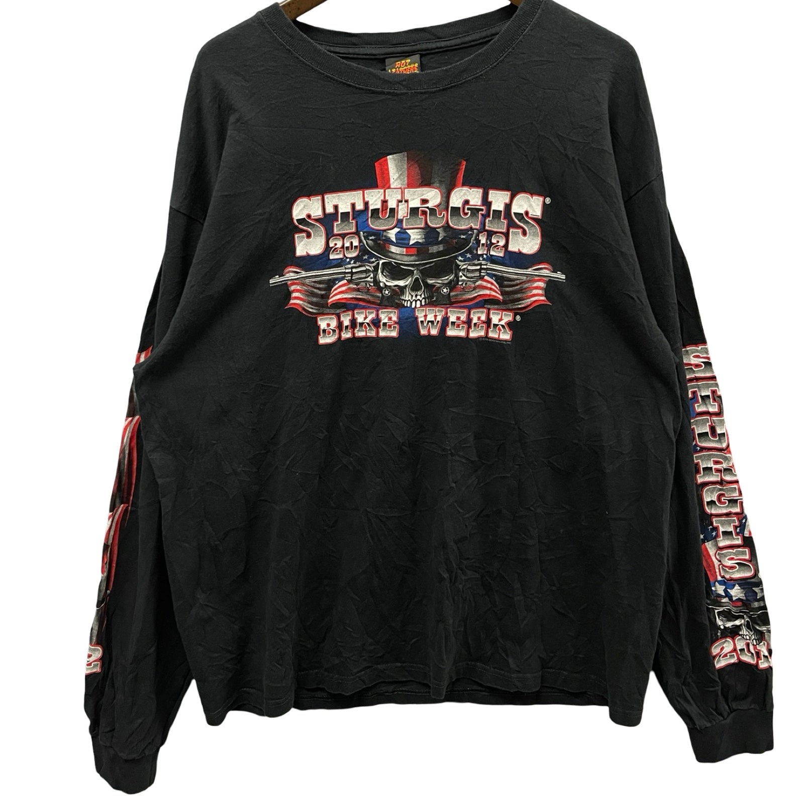 Vintage 00's STURGIS "72nd Anniversary Bike Week" 2012 L/S Tee Size XL