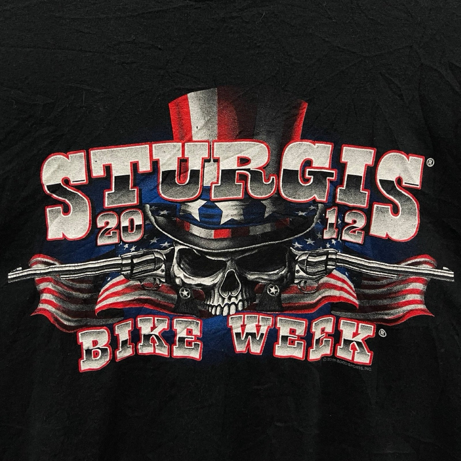 Vintage 00's STURGIS "72nd Anniversary Bike Week" 2012 L/S Tee Size XL