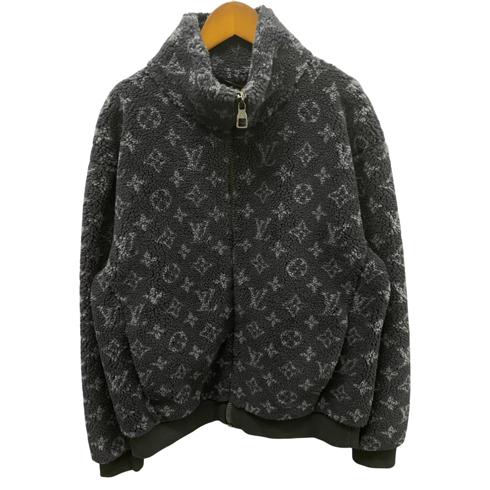 LOUIS VUITTON 2021AW Monogram Fleece Zip Up Jacket Size S