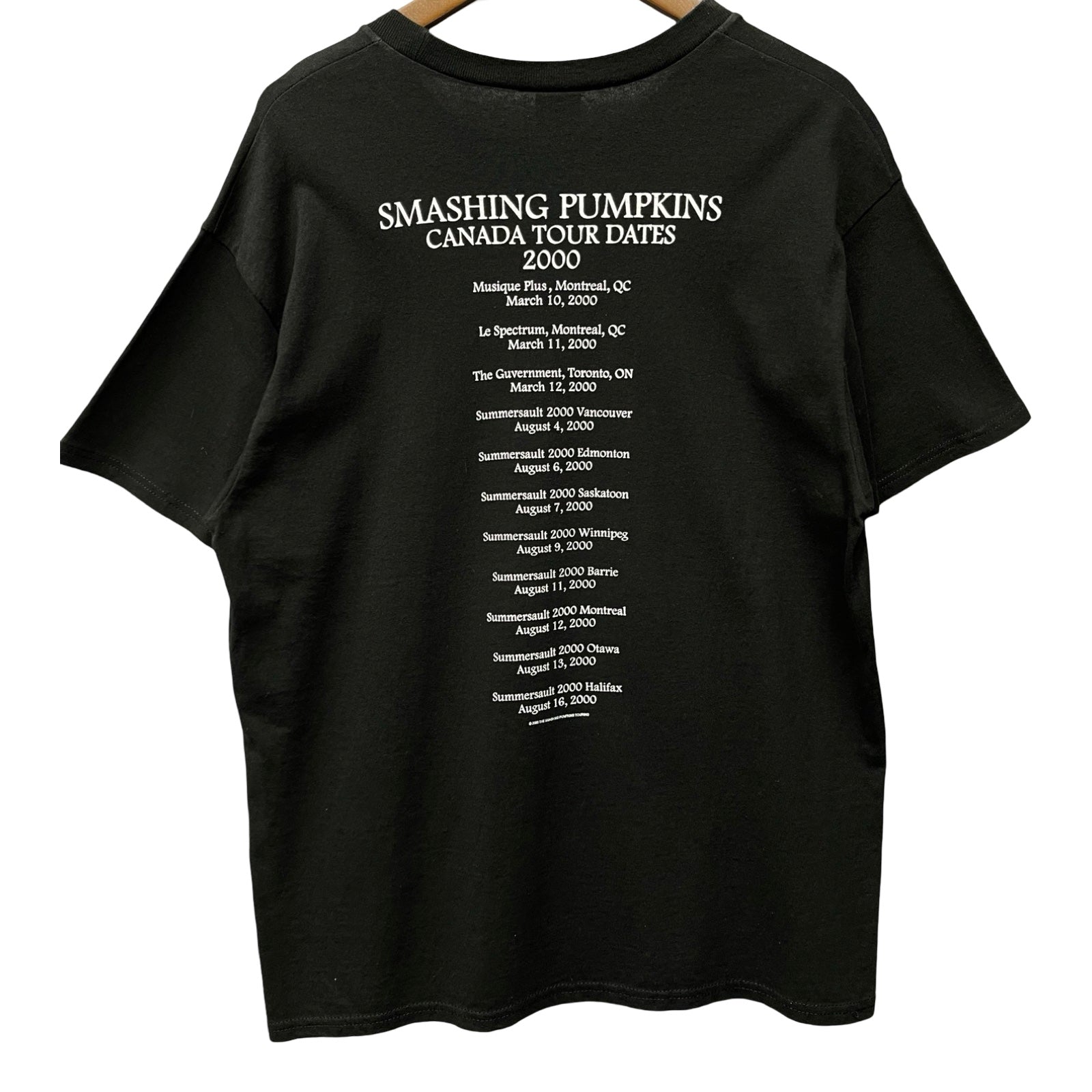 Vintage 00's The Smashing Pumpkins "CANADA TOUR 2000" S/S Tee Size L