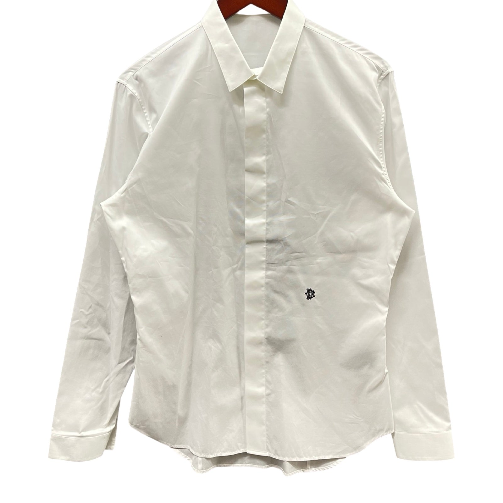 DIOR Emblem Logo Embroidery Dress Shirt DM3C518B5030 Size 41