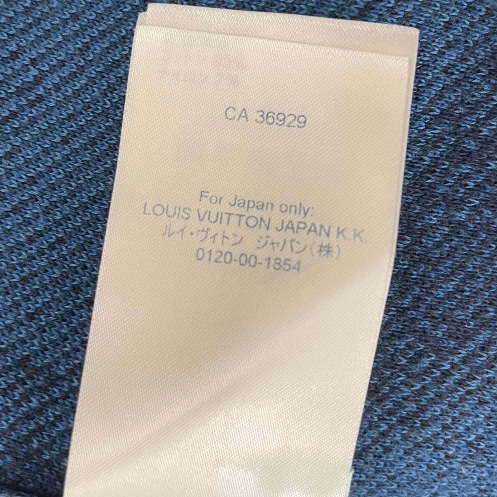 LOUIS VUITTON 2021AW Damier Salt Jacquard Crewneck Knit Sweater Size L