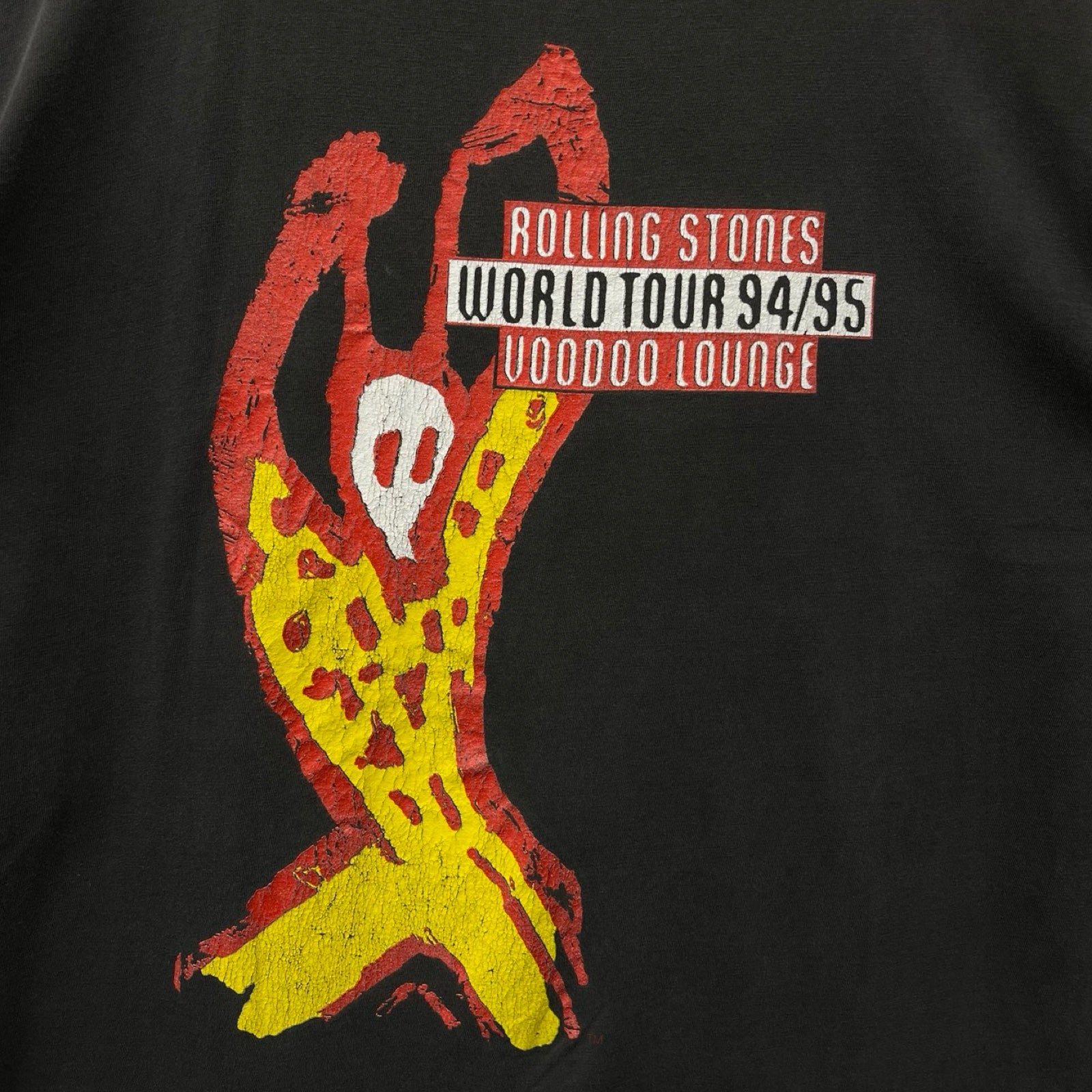 Vintage 90's Rolling Stones 1994 Voodoo Lounge World Tour S/S Tee Size XL