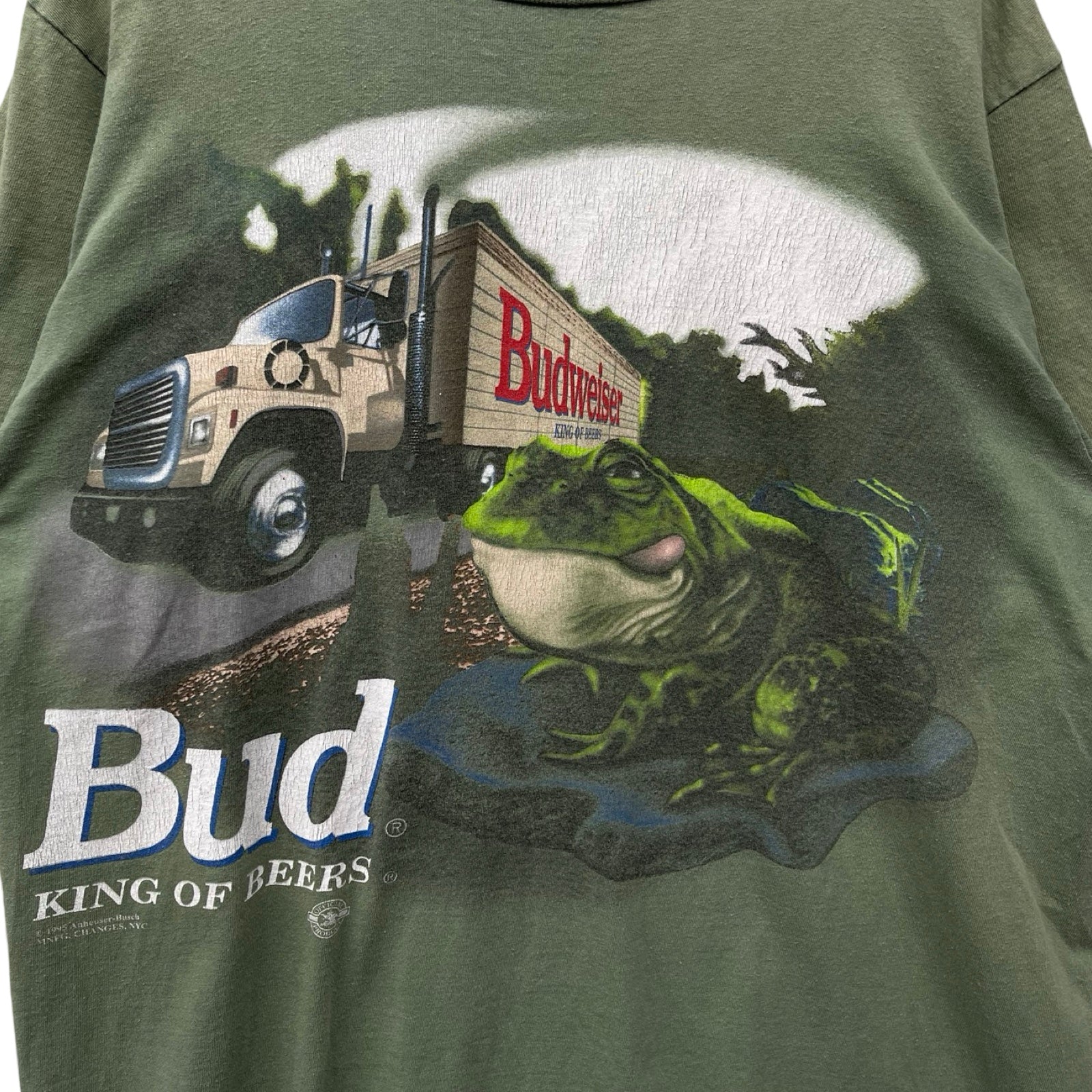 Vintage 90's Budweiser 1995 Company S/S Tee Size XL