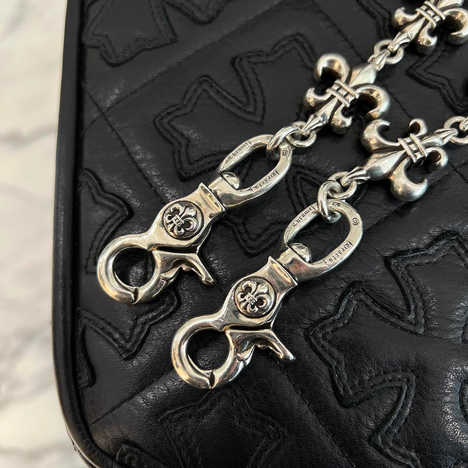 CHROME HEARTS 2 CLIP FLARE Wallet Chain 11 LINKS クロムハーツ 2クリップ フレア ウォレットチェーン 11リンク