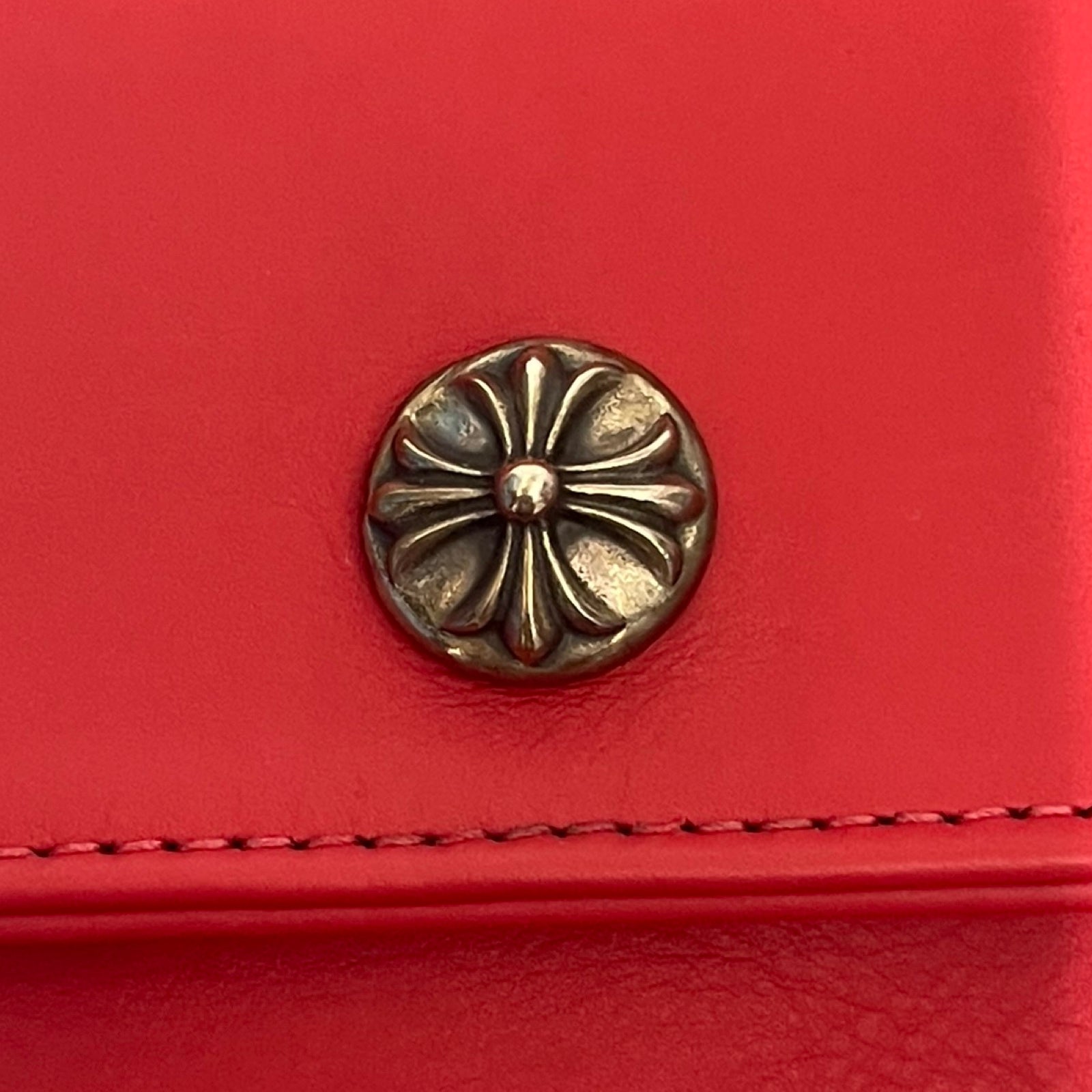 CHROME HEARTS HOT POT CH Plus Cross Ball Leather Shoulder Bag