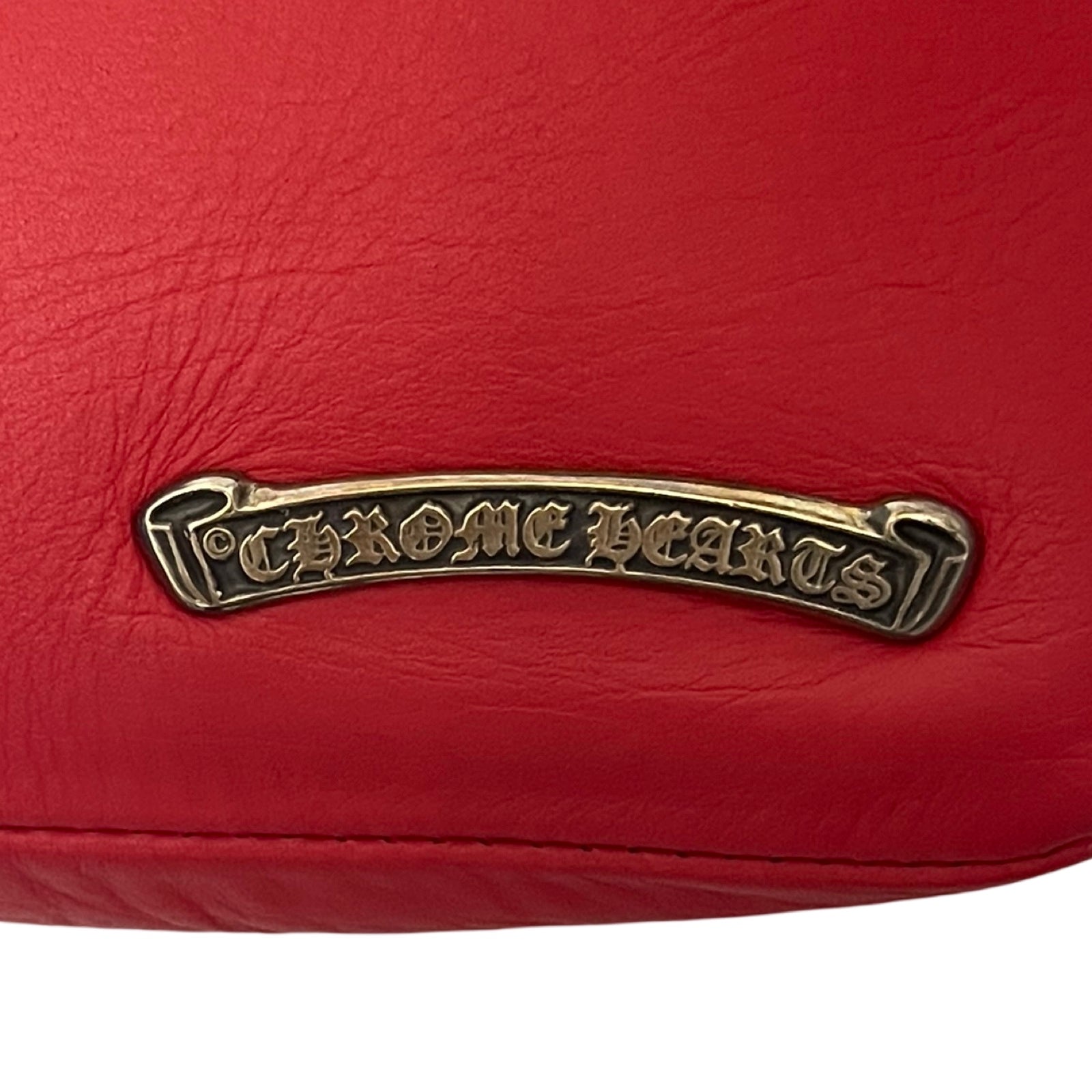 CHROME HEARTS HOT POT CH Plus Cross Ball Leather Shoulder Bag