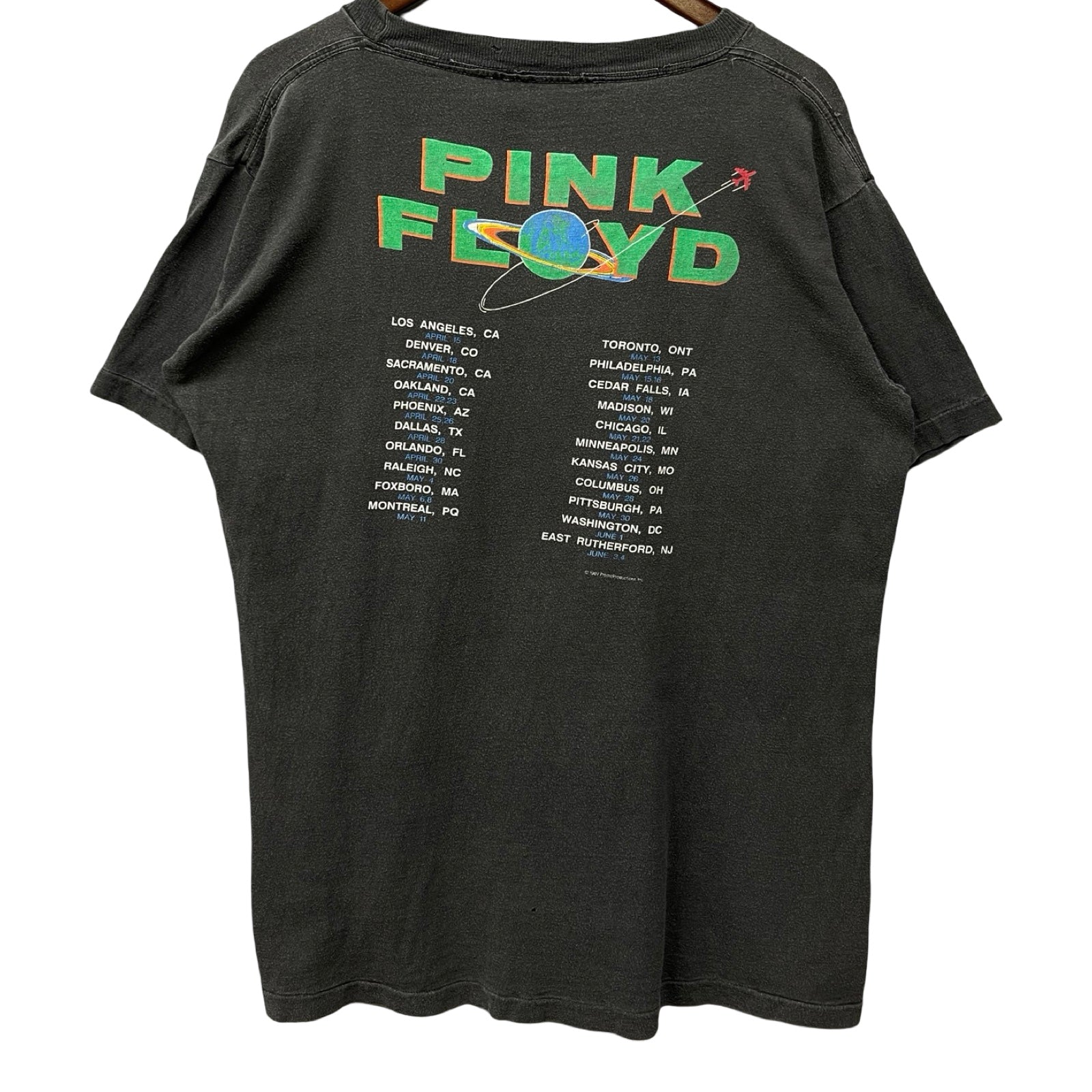 Vintage 80's PINK FLOYD US Tour 1987 S/S Tee