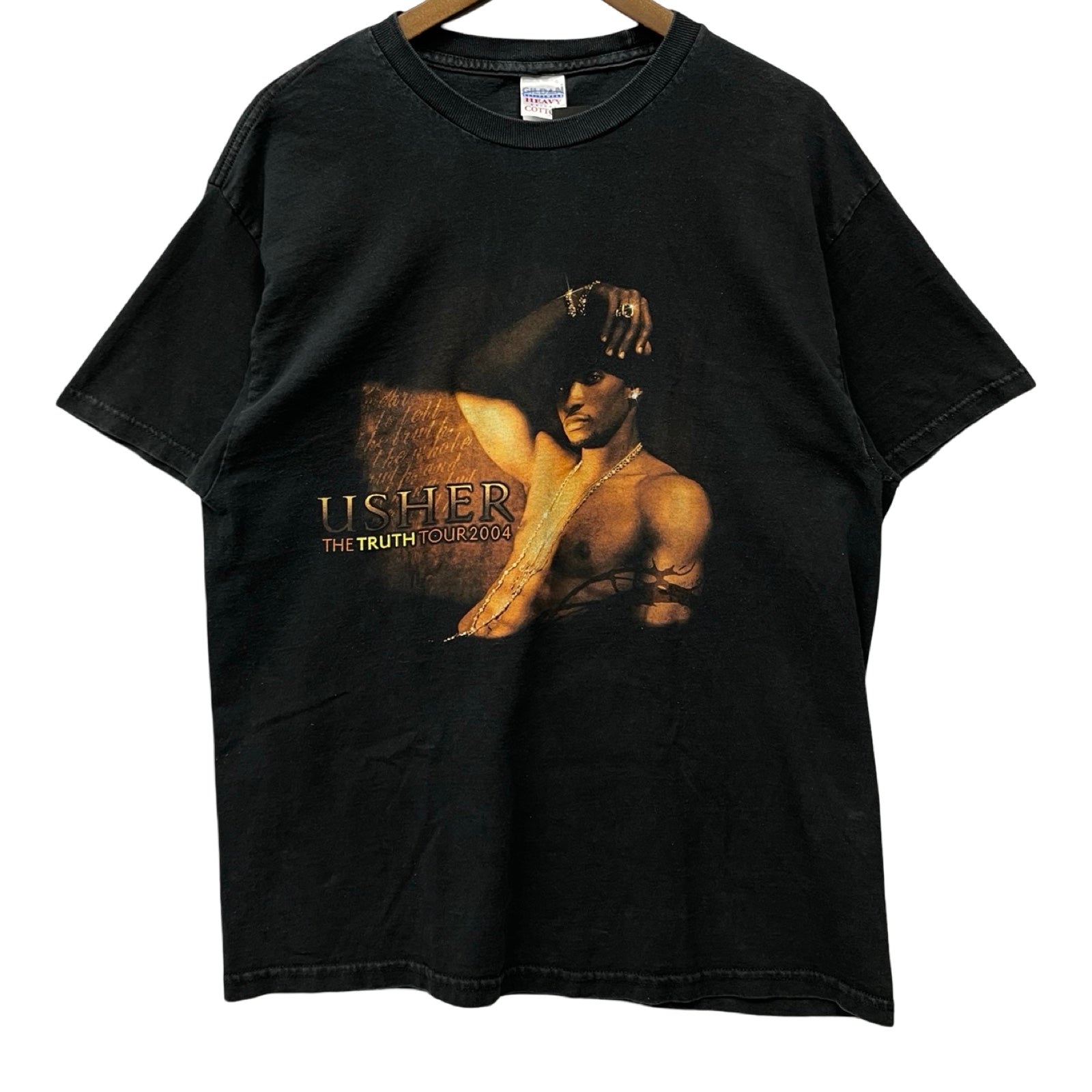 Usher THE TRUTH TOUR 2004 Tシャツ Lサイズ Vintage 2004 Kanye West Usher T Shirt Mens Medium Black The