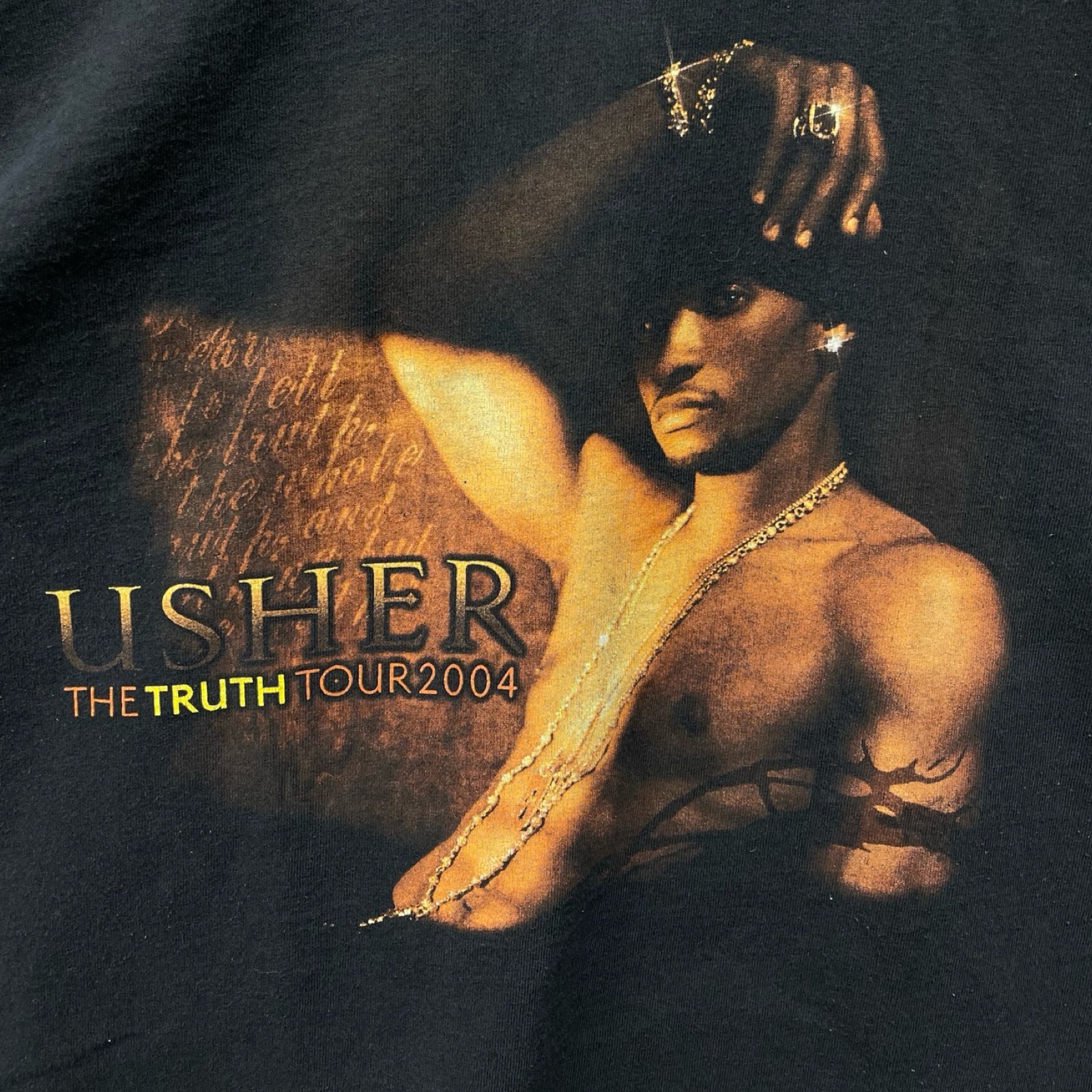 Vintage 00's Usher The Truth Tour 2004 S/S Tee Size L