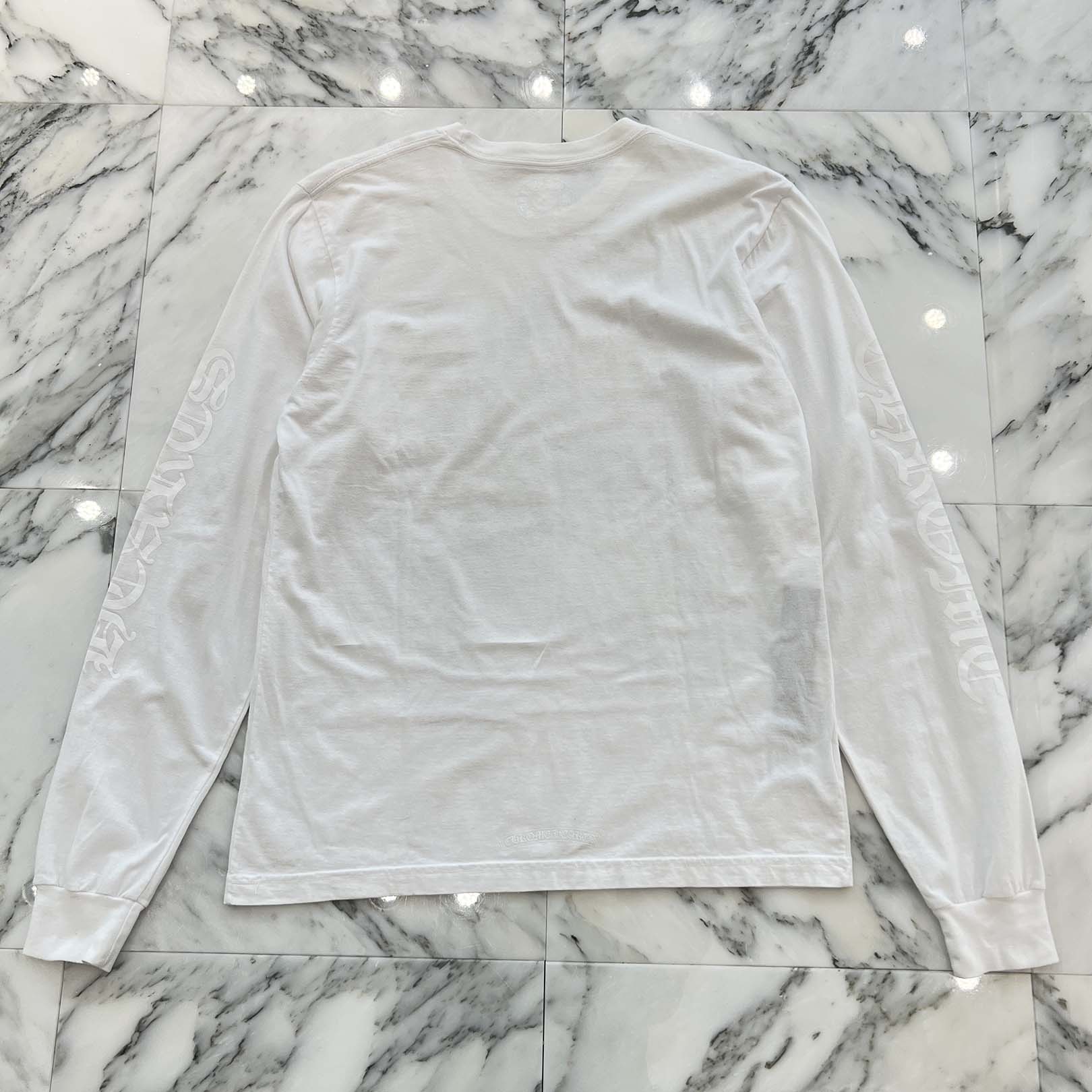 CHROME HEARTS Old English Neck Logo Long Sleeve Tee Size L クロムハーツ オールドイングリッシュ ネックロゴ ロングスリーブTシャツ サイズL