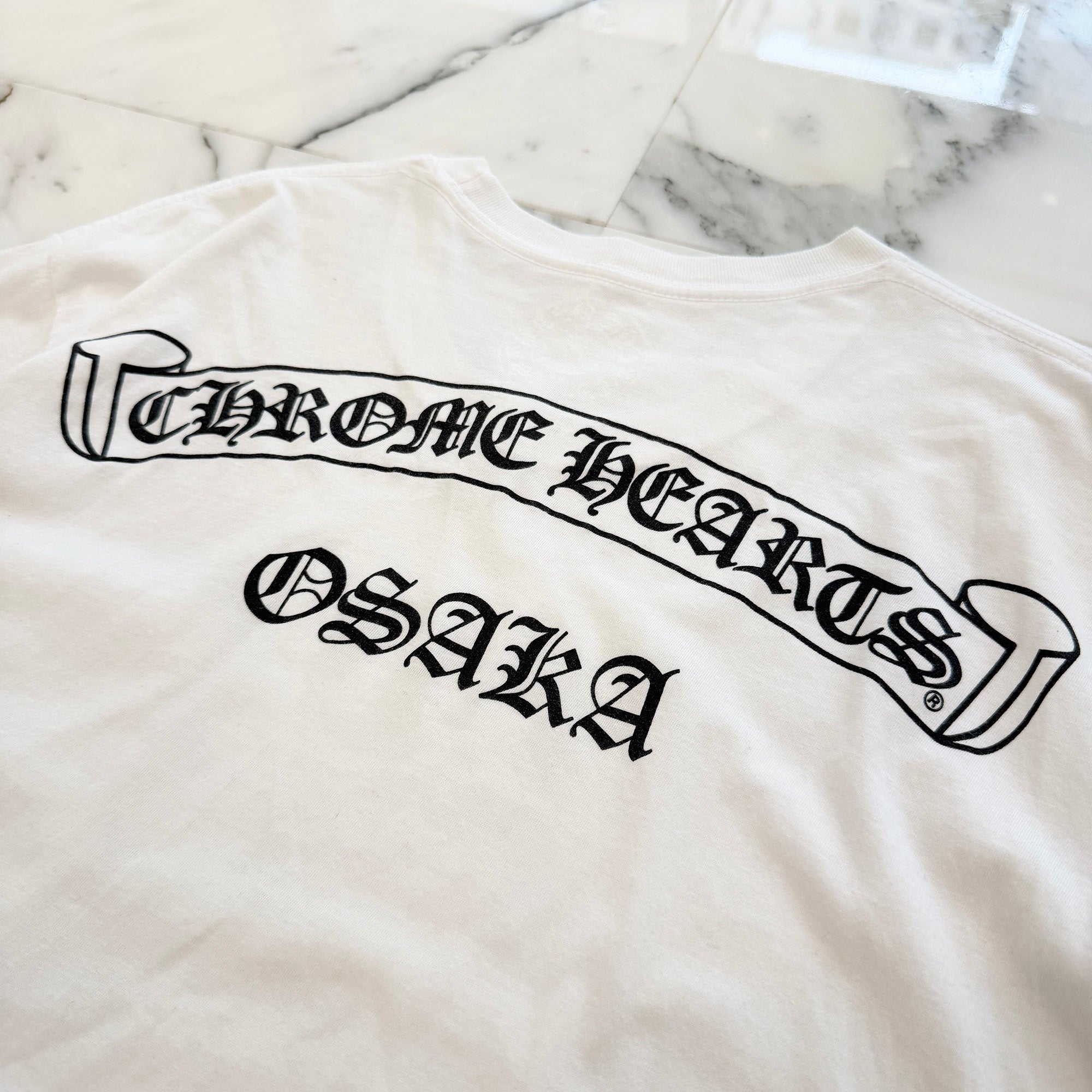 CHROME HEARTS OSAKA Limited Scroll Label Logo Tee Size L クロムハーツ 大阪限定 スクロールラベルロゴ Tシャツ サイズL