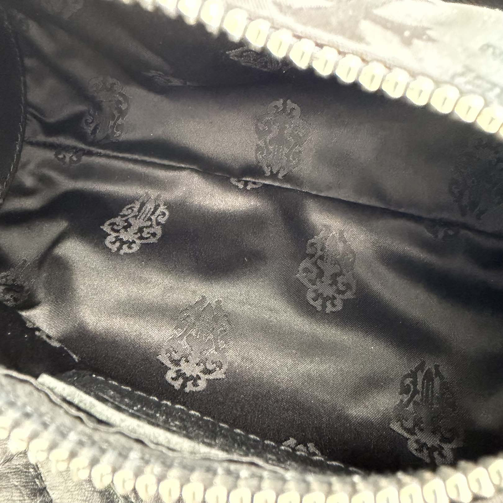 CHROME HEARTS Stencil Pattern GRINDS Nylon Leather Hand Bag クロムハーツ ステンシル柄 グラインズ ナイロンレザー切替 ハンドバッグ