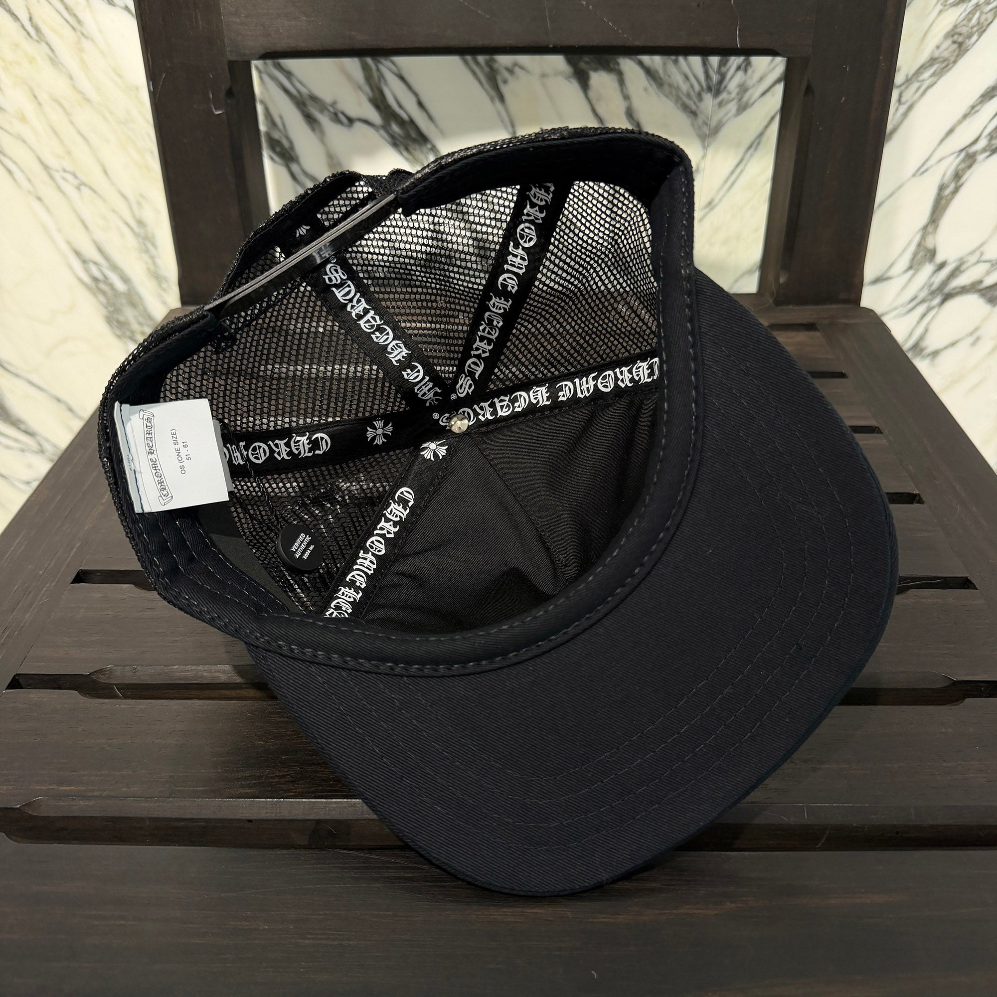 CHROME HEARTS Triple Cross Patch Trucker Cap ONE SIZE (51-61) クロムハーツ トリプルクロスパッチ トラッカーキャップ ONE SIZE (51-61)