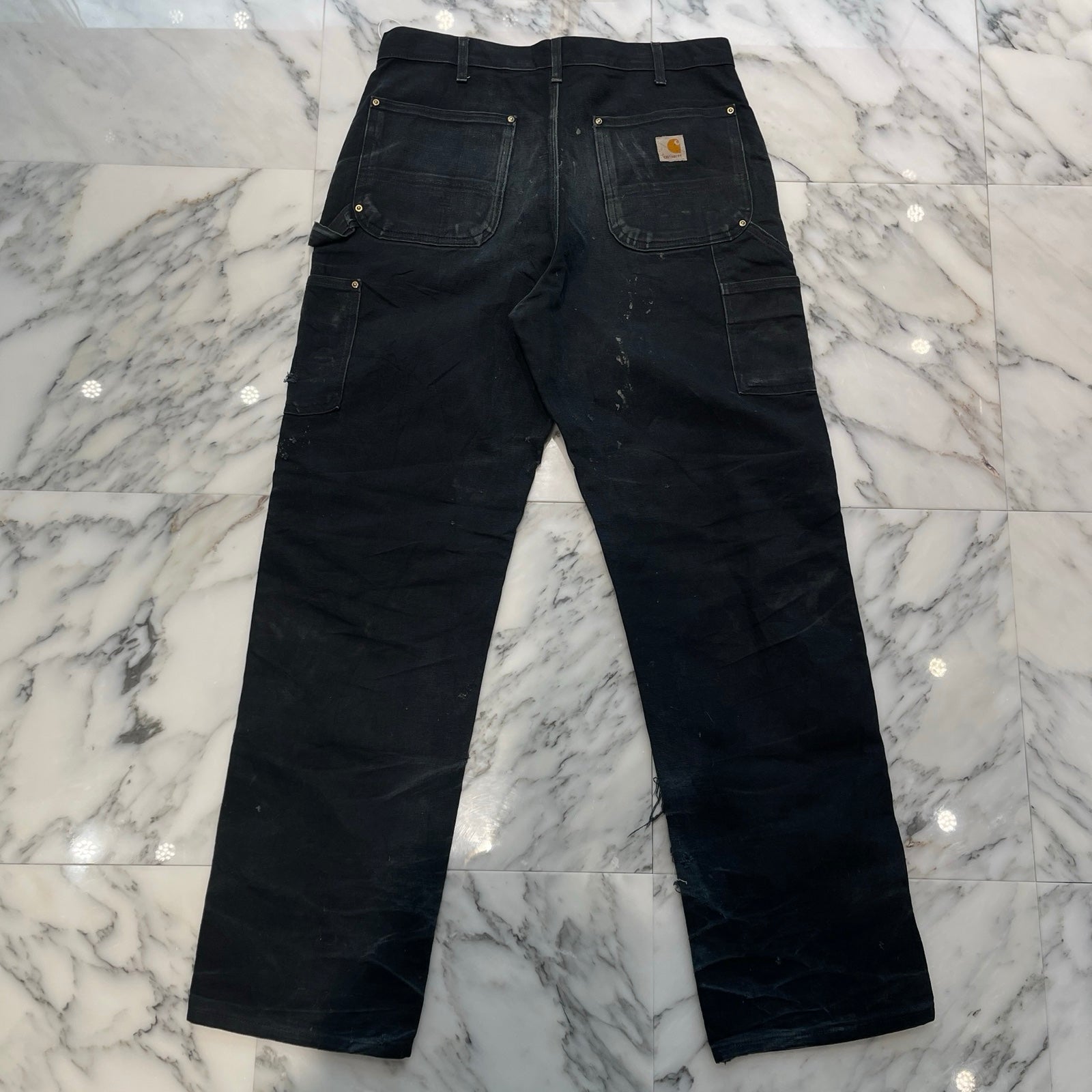 Carhartt Double Knee Denim Painter Pants Size 34×32