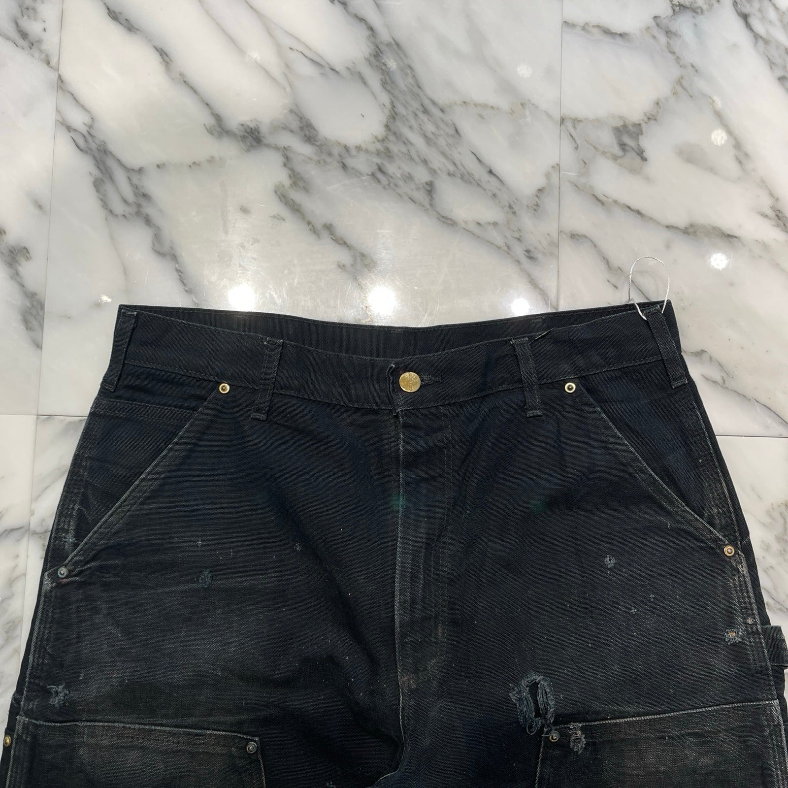 Carhartt Double Knee Denim Painter Pants Size 34×32