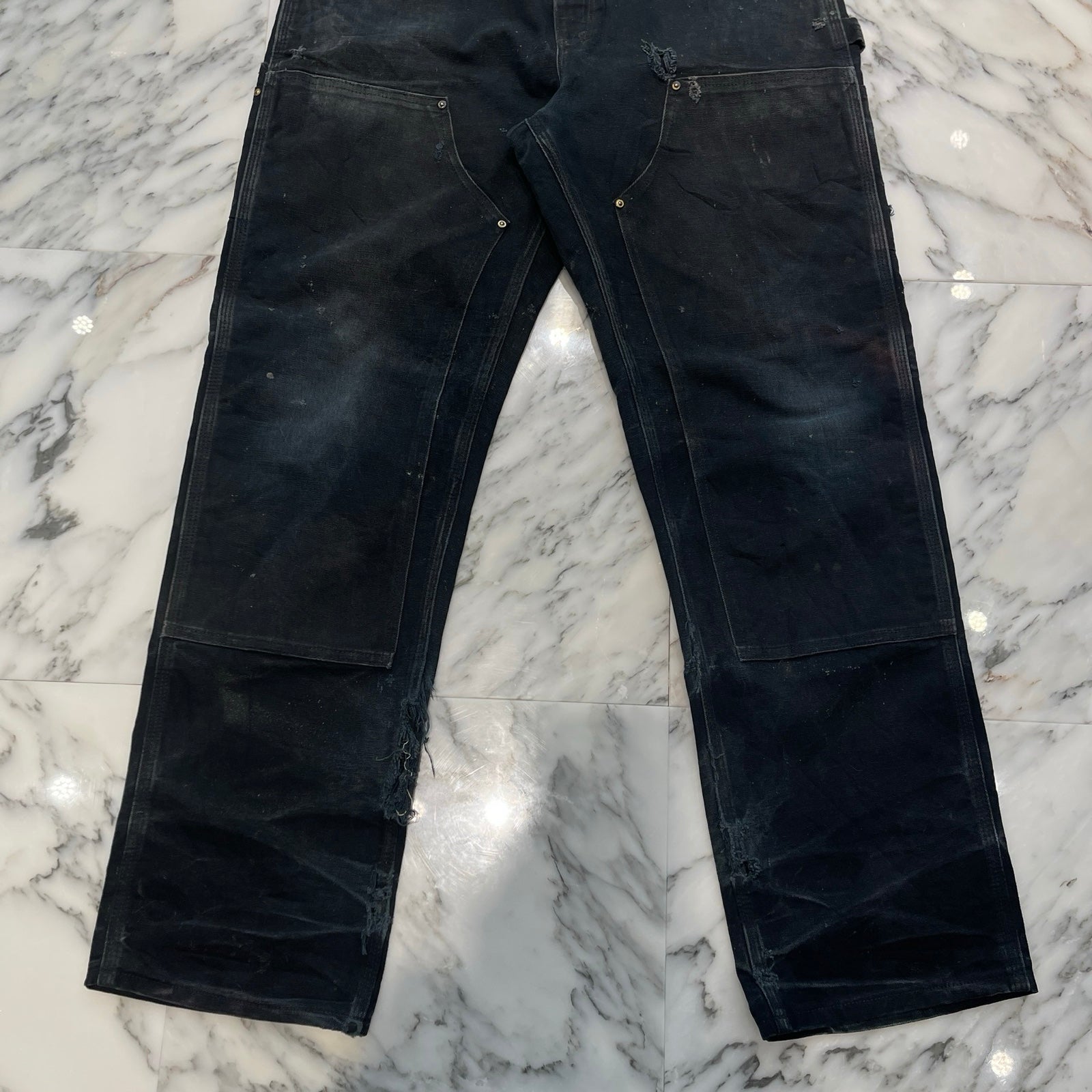 Carhartt Double Knee Denim Painter Pants Size 34×32