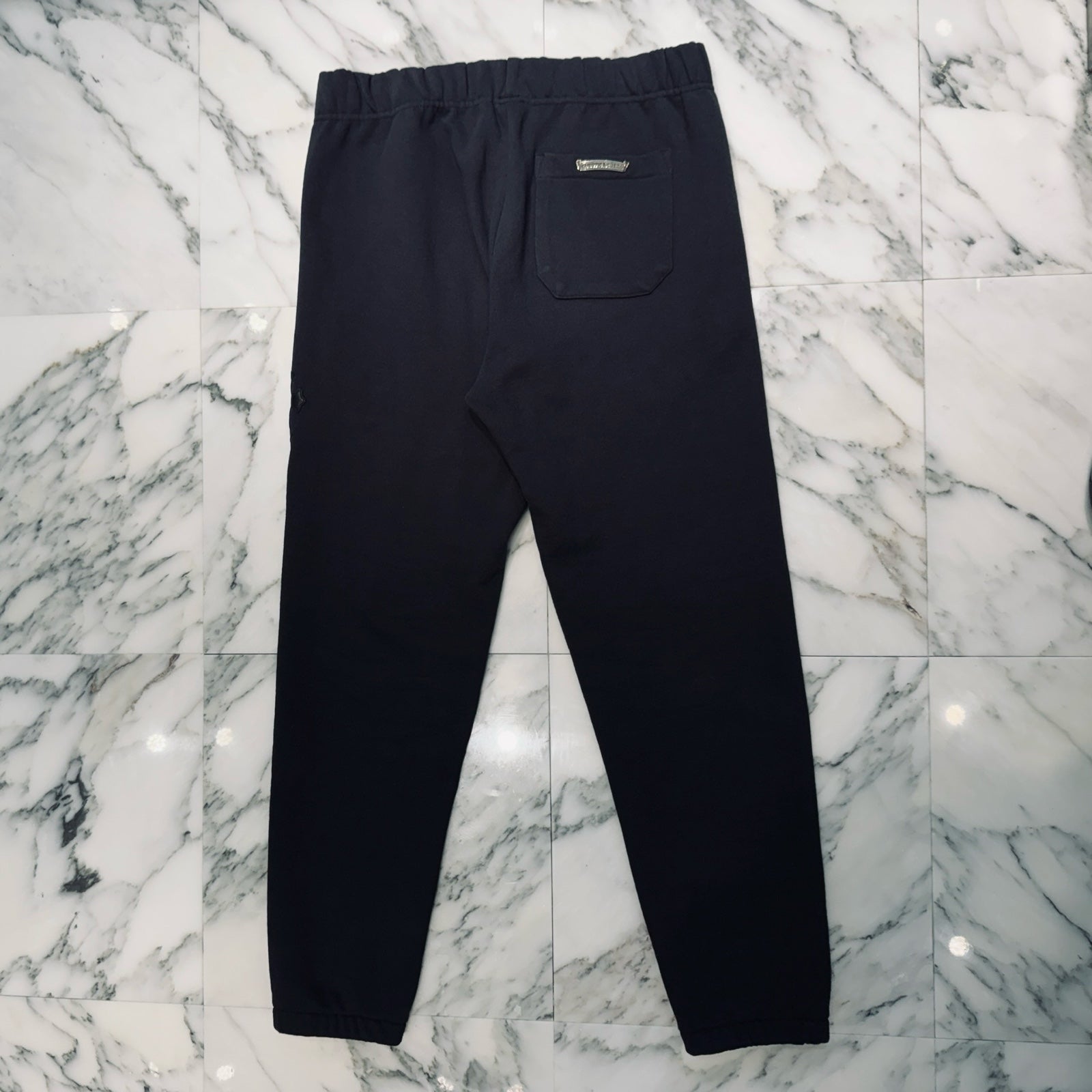 CHROME HEARTS Y NOT 3 Cemetery Cross Patch Sweat Pants Size L