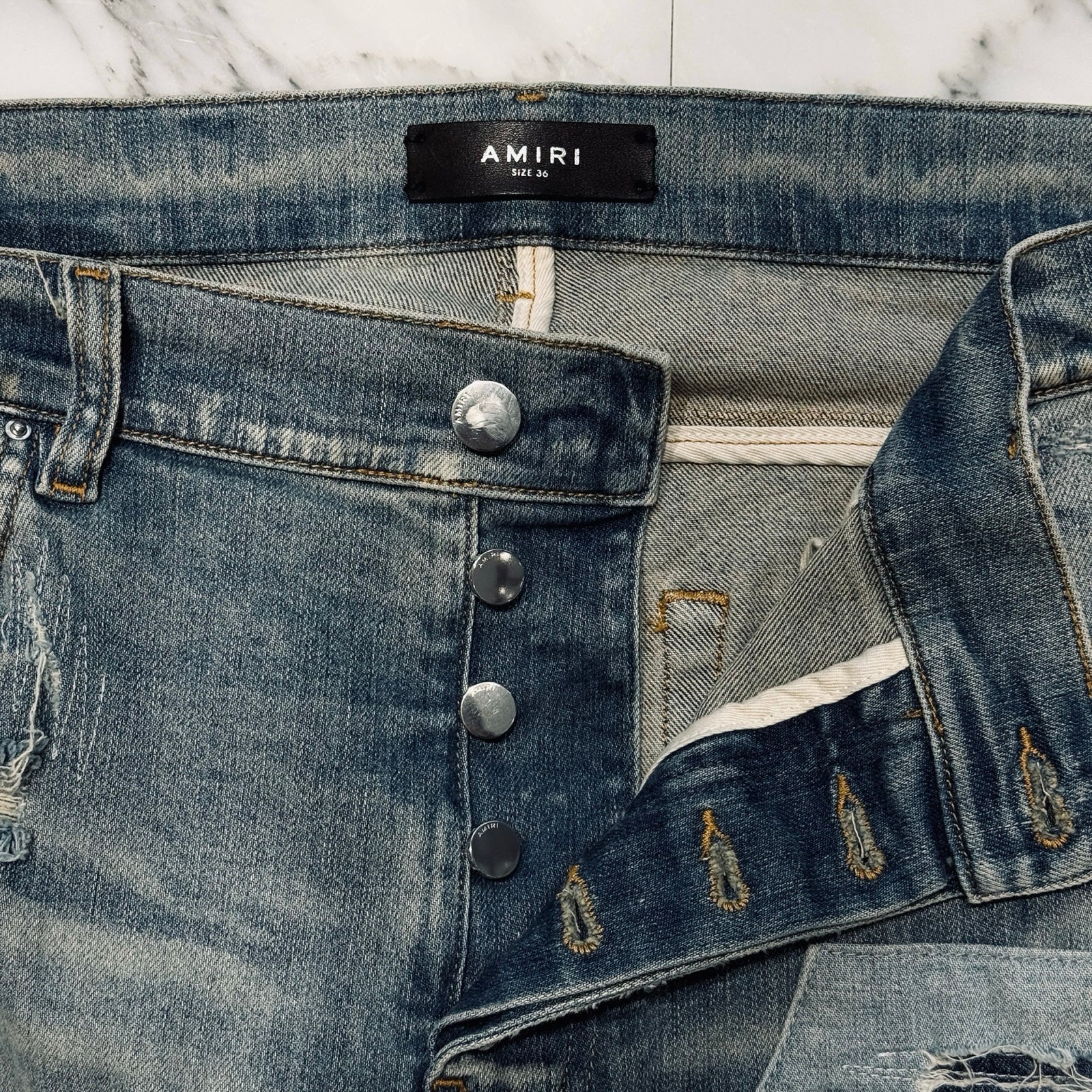 AMIRI 2023AW Artisinal Skinny Jeans Size 36