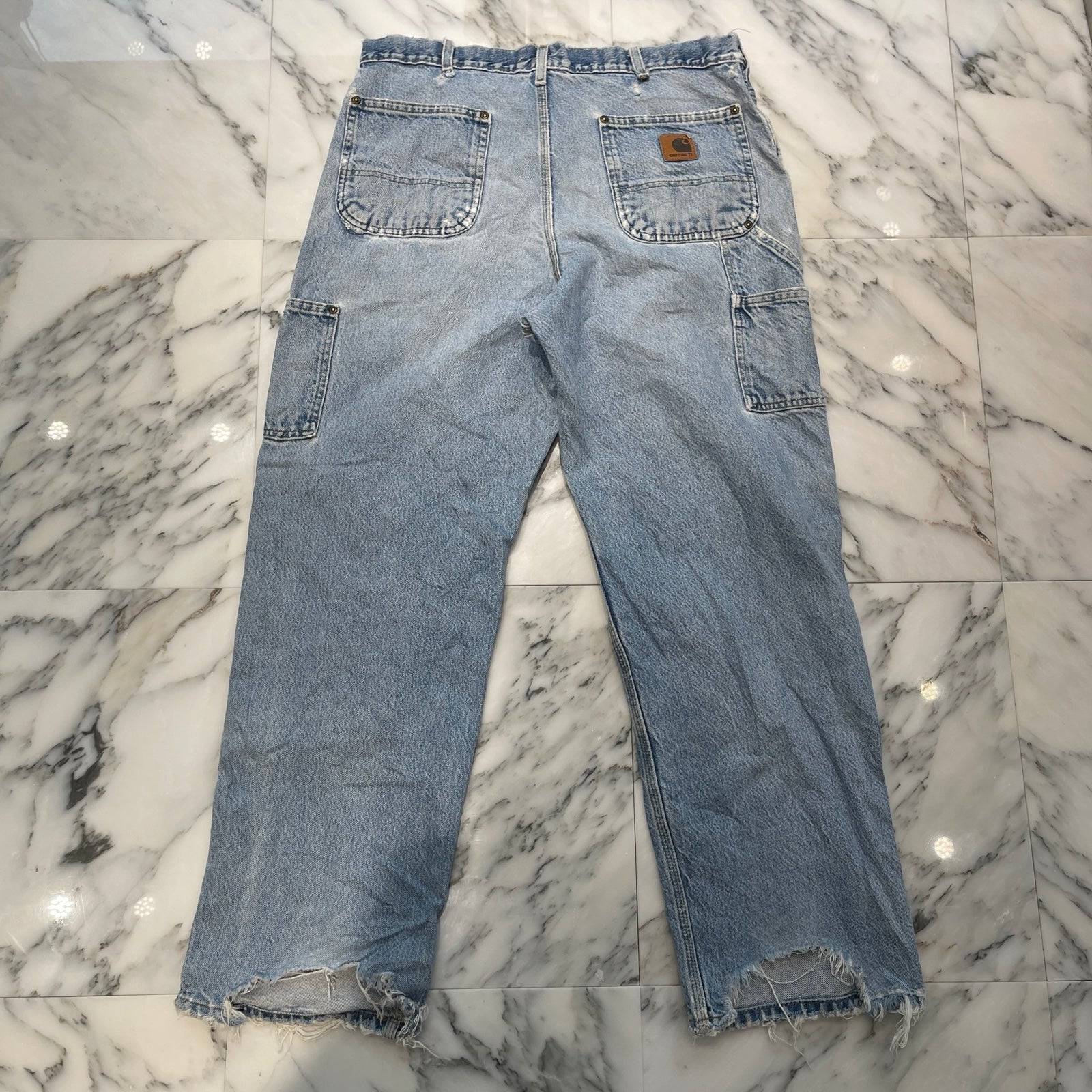 Carhartt Double Knee Denim Painter Pants Size 36×32